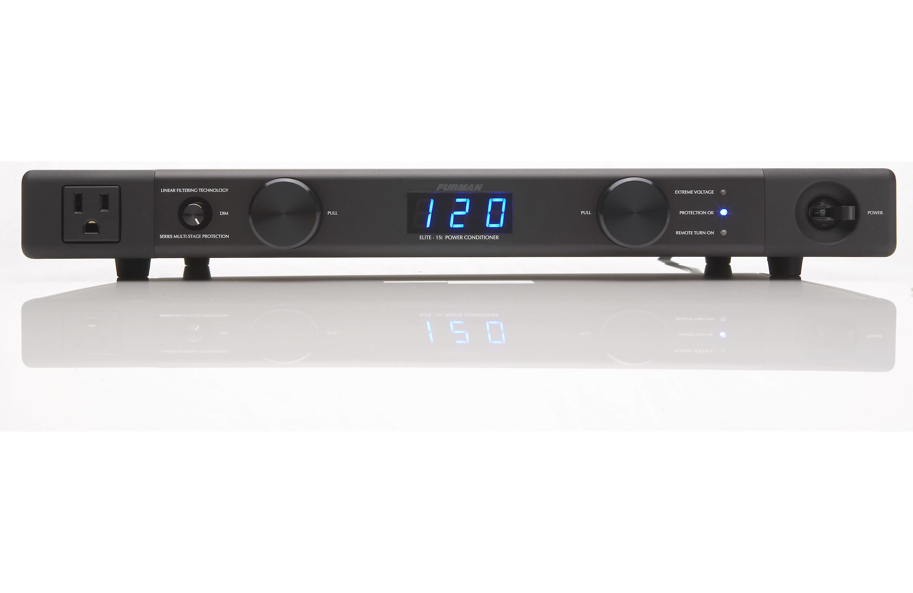 Furman Elite 15i Power Conditioner & Surge Protector - 15A EMI/RFI Noise Filter for Home Theater & Audio Equipment - Perfect for Studio, DJ & Hi-Fi Systems