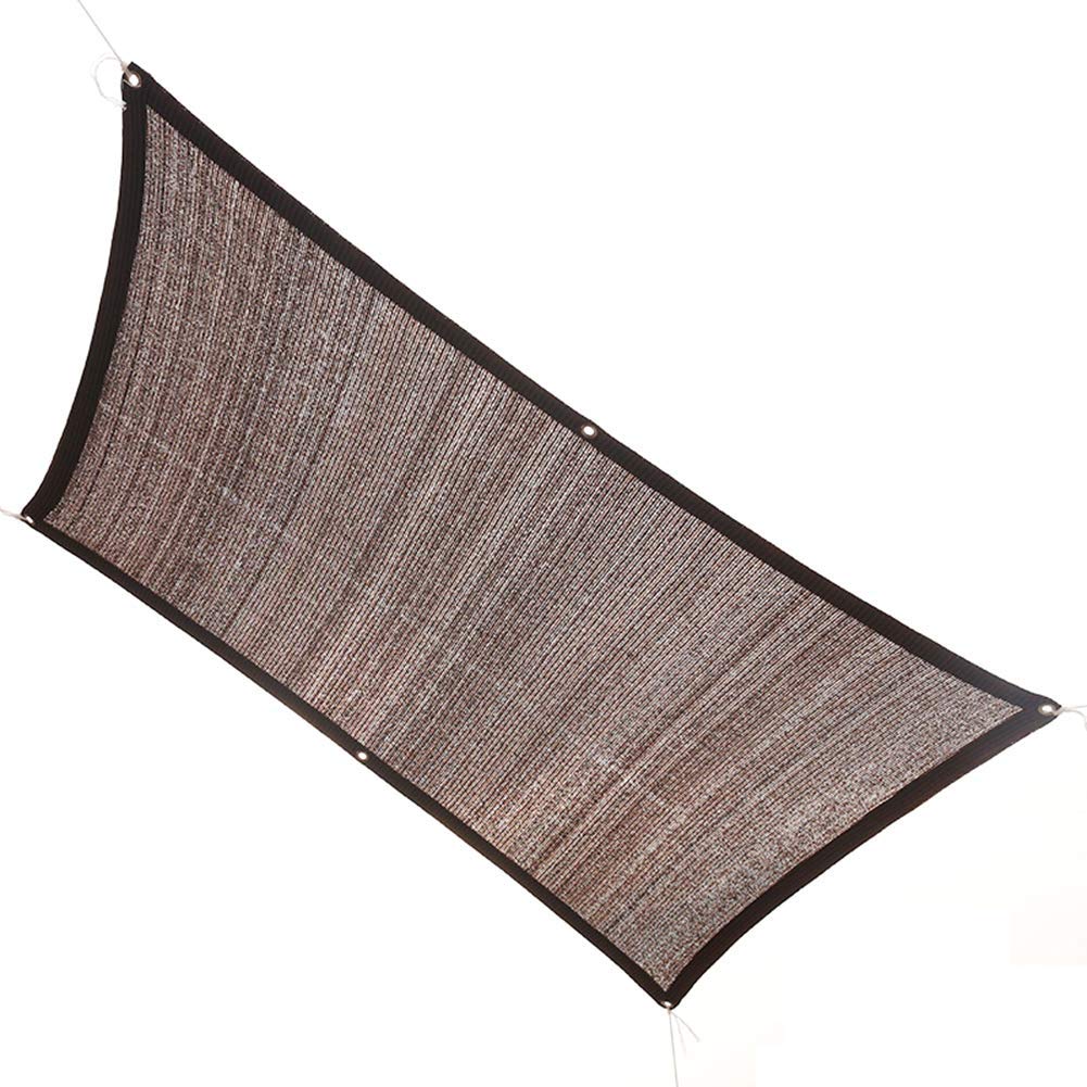 Dalovy Garden 90% UV Blocking Sun Shade Sail - 5x5m Brown Sunscreen Mesh Tarp for Outdoor Pergola, Patio Cover, Succulent Protection & Gardening Canopy | Perfect for Backyard, Poolside & Plant Shade