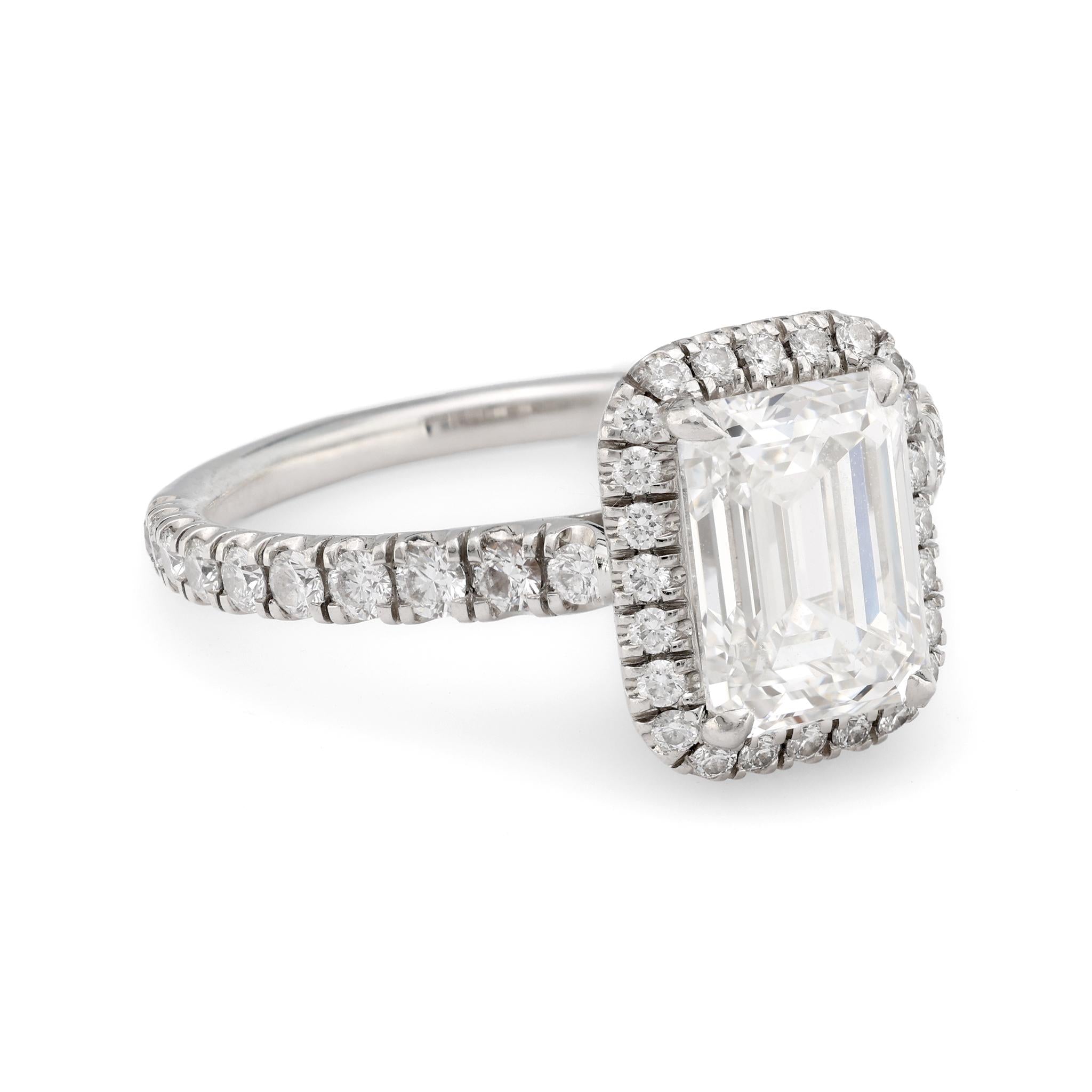 Cartier French GIA Certified 2.23 Carat Diamond Platinum Destinée Solitaire Engagement Ring - Perfect for Proposals, Anniversaries & Special Occasions