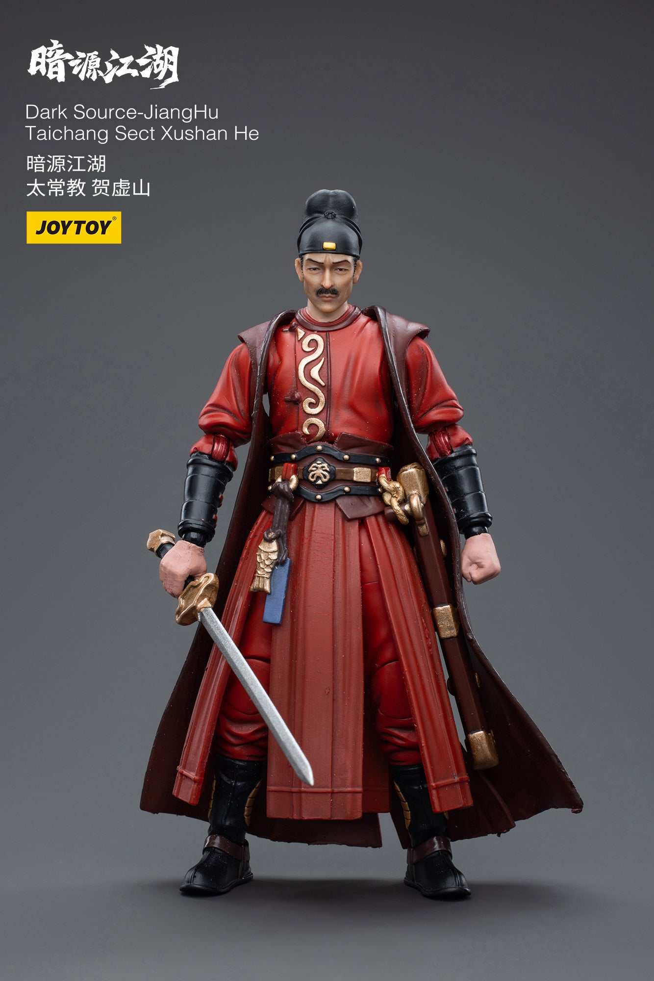 1/18 JOYTOY 3.75 Inch Dark Source JiangHuTaichang Sect Xushan He Action Figure - Collectible Toy for Display, Photography & Role Play Scenes