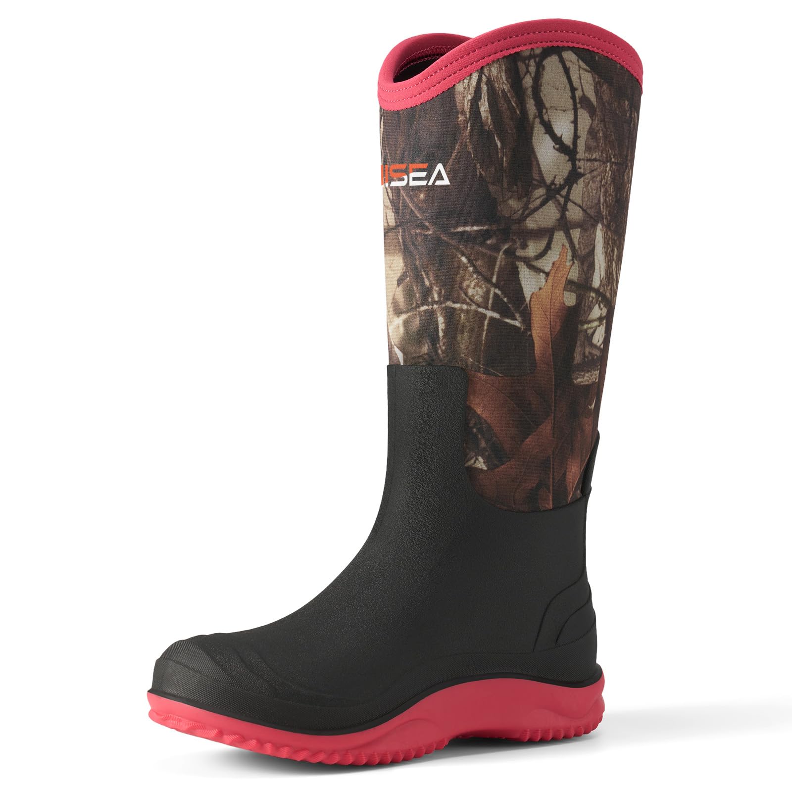 HISEA Women's Waterproof Neoprene Muck Boots - Insulated Rubber Garden Boots for Hunting, Farming, Yard Work | Comfortable & Durable for Outdoor Activities (US Sizes 6-11) - Perfect for Rainy Days, Muddy Terrains & Winter Conditions