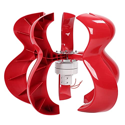 400W Vertical Axis Wind Turbine Generator Kit - Nylon Fiber 5 Blades Hoop Mounting, 48V Renewable Energy System for Home, Boat, Street Lighting & Monitoring Stations | Perfect for Off-Grid Power & Emergency Backup
