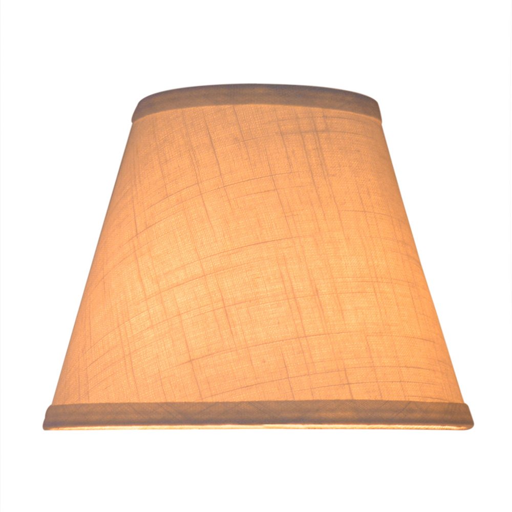 Tootoo Star Barrel White Small Lamp Shade - 6x10x7.5 Inch Fabric Replacement Shade for Table & Floor Lamps - Spider Fitler Model - Perfect for Bedroom, Living Room & Office Lighting Decor