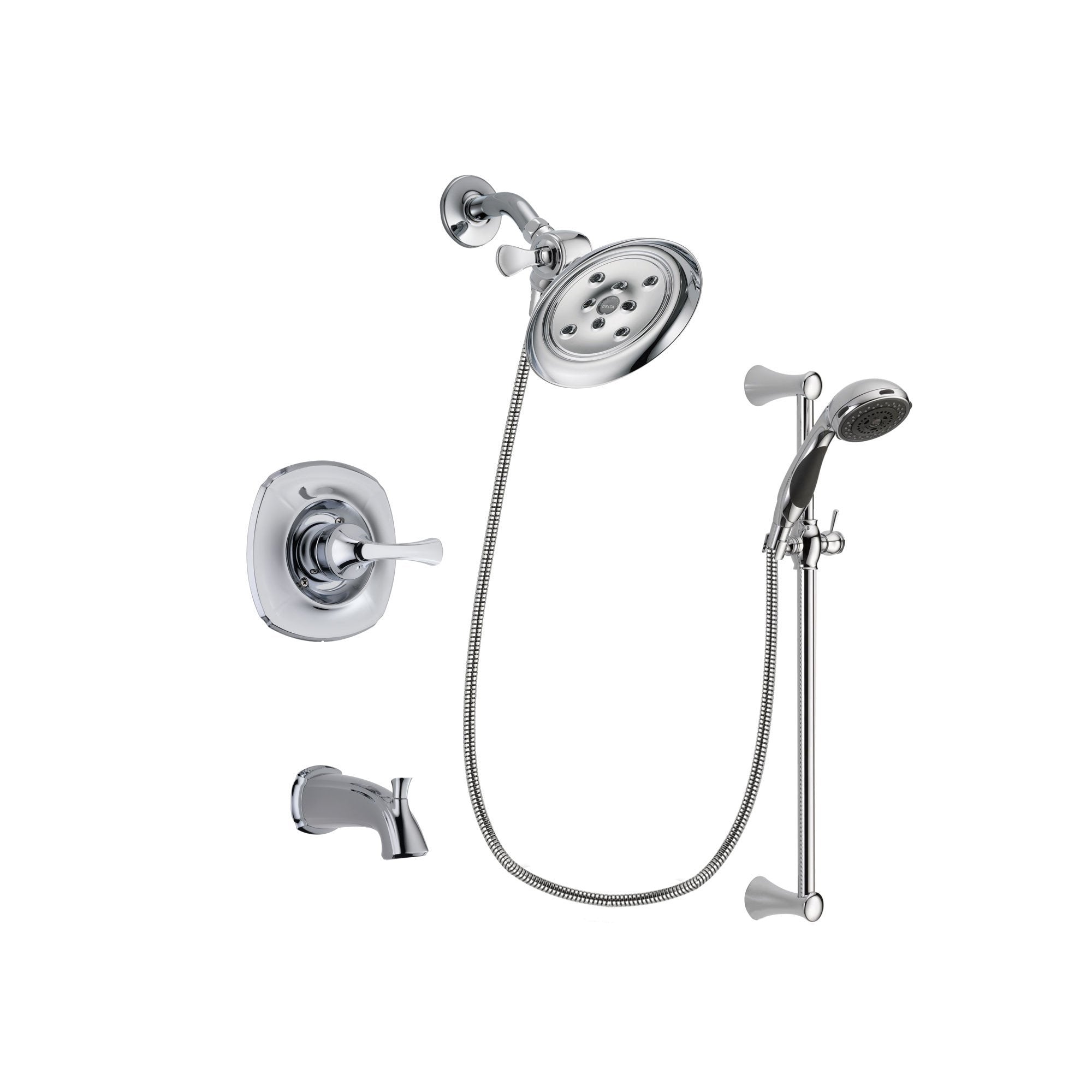 Delta Addison Chrome 3-Handle Tub and Shower Faucet System with Hand Shower DSP0781V - Perfect for Bathroom Renovation & Spa-Like Shower Experience