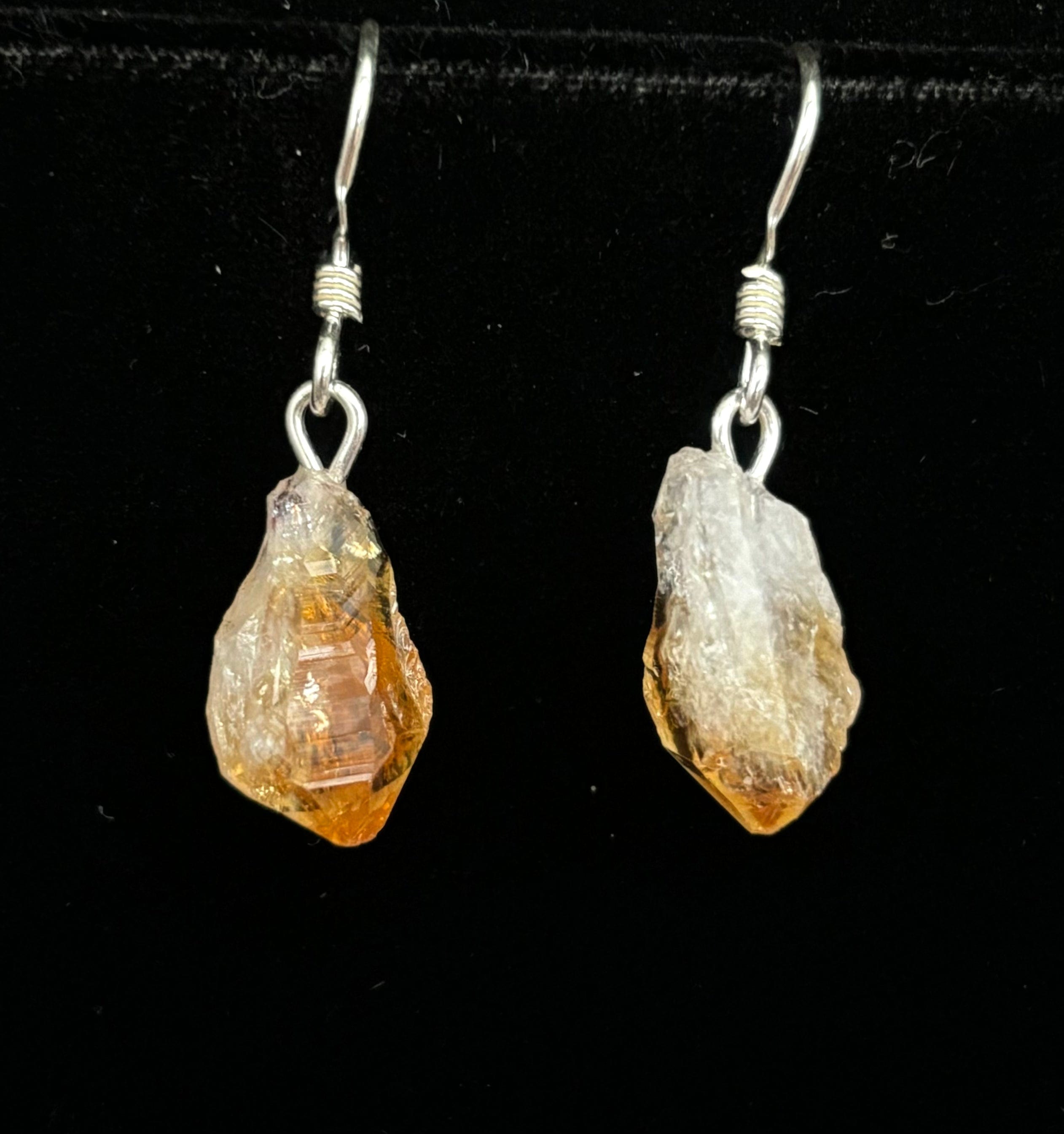 Natural Citrine Gemstone Sterling Silver Earrings for Women - Elegant Dangle Earrings for Party, Wedding & Everyday Wear