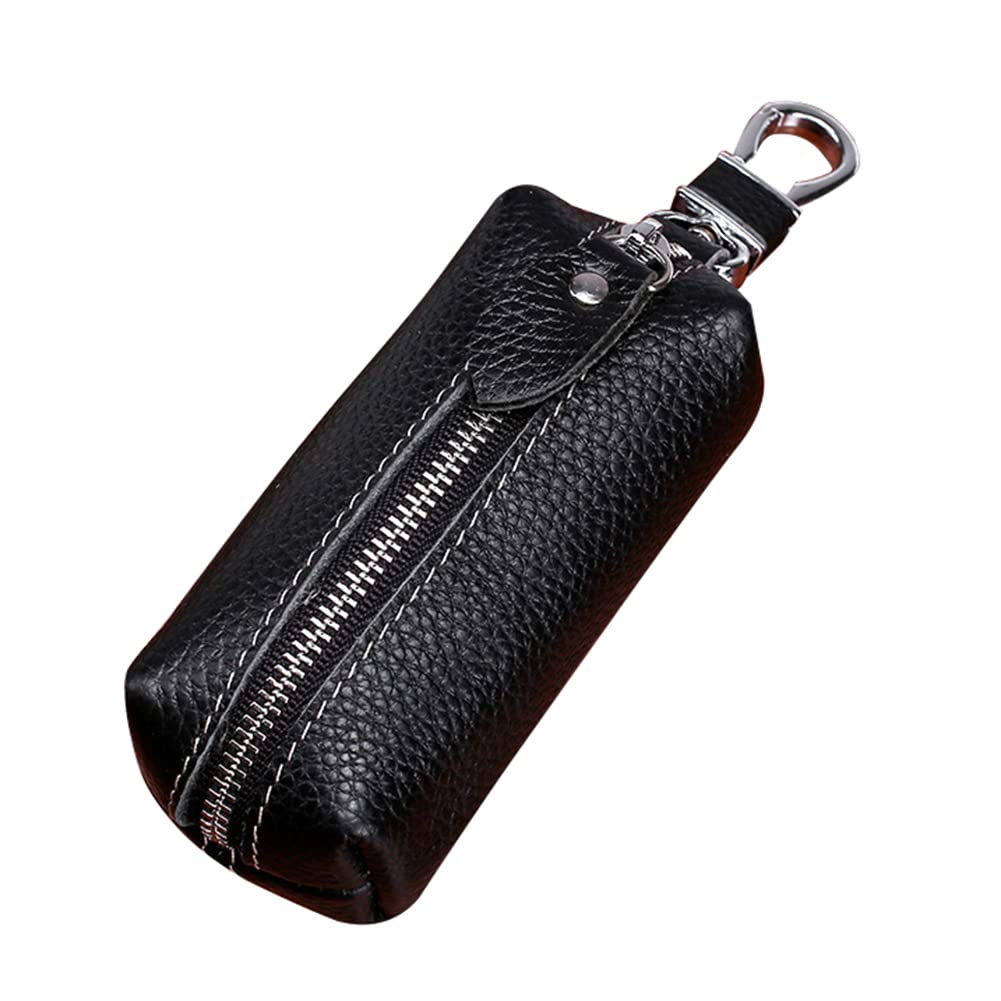 SEADEAR Premium Soft Leather Car Key Case - Large Capacity Key Pouch Holder with Keychain - Organizer Wallet for Car Keys, House Keys & Office Keys | Perfect for Travel, Work & Daily Commute