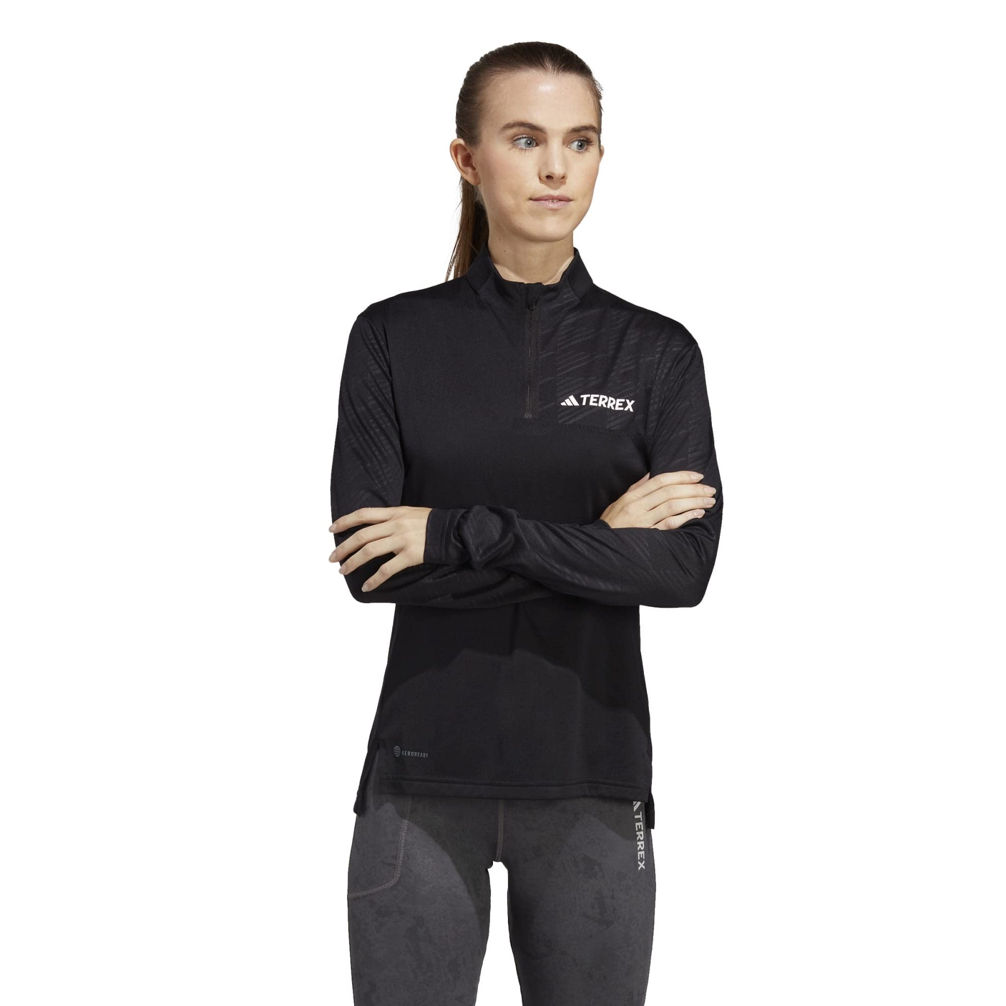 Adidas Women's MT Wander Shirt - Lightweight Hiking & Outdoor Performance Top for Trail Running & Camping