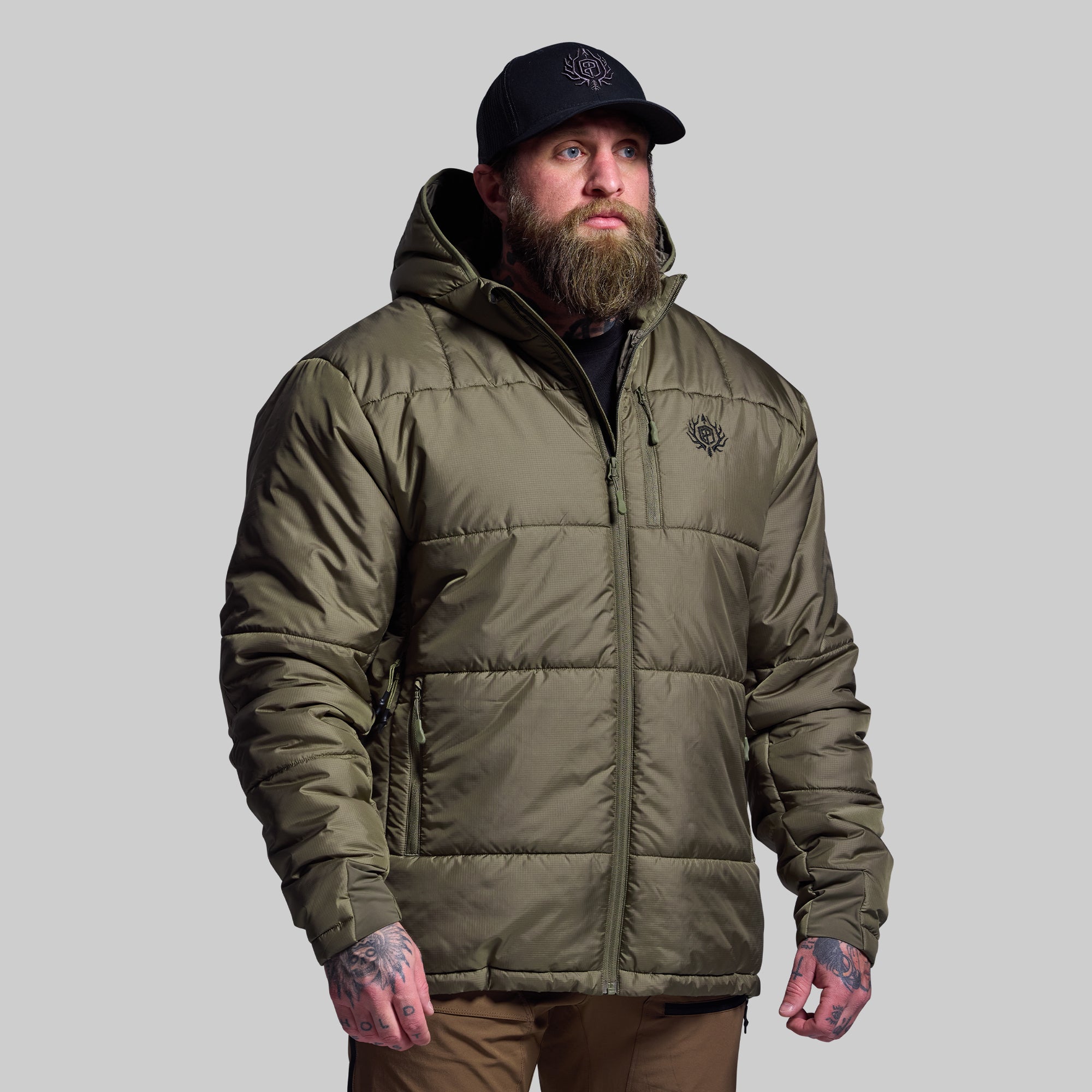 Men's Tundra Jacket 2.0 - Waterproof Windproof Winter Coat (OD Green) for Outdoor Hiking, Camping & Snow Activities