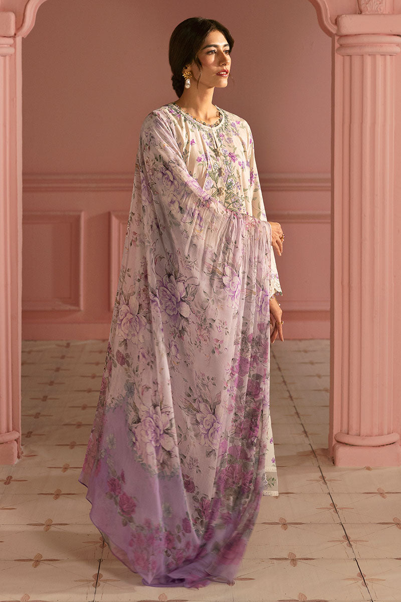 LILAC BLOOM 3-Piece Printed Lawn Suit Set - Floral Design Women's Casual Outfit for Summer, Parties & Special Occasions