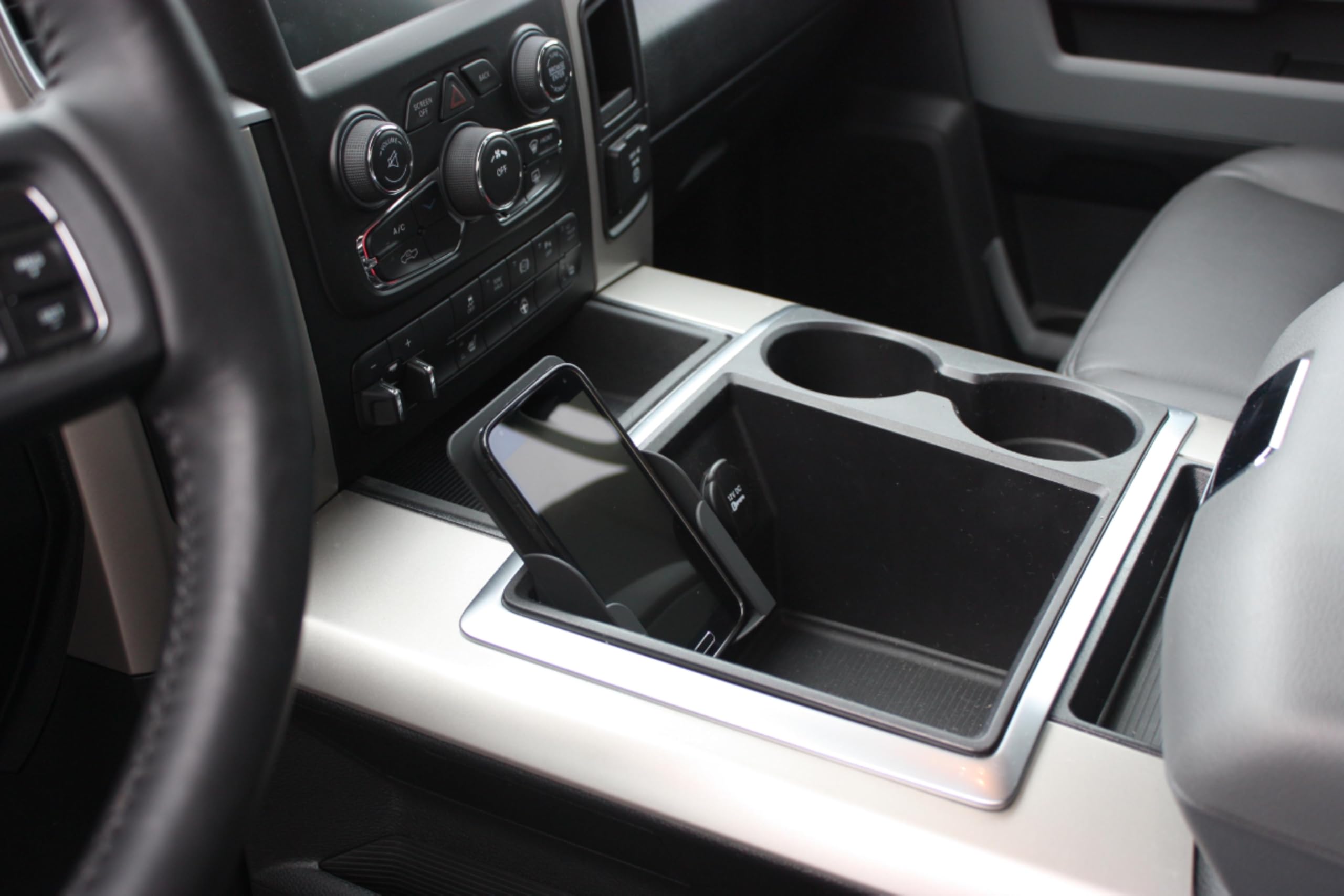 Universal RPC Phone Mount for 2009-2015 Dodge Ram Trucks - Converts Business Card Holder to Secure Cell Phone Holder | Perfect for Navigation, Hands-Free Calling & Road Trips