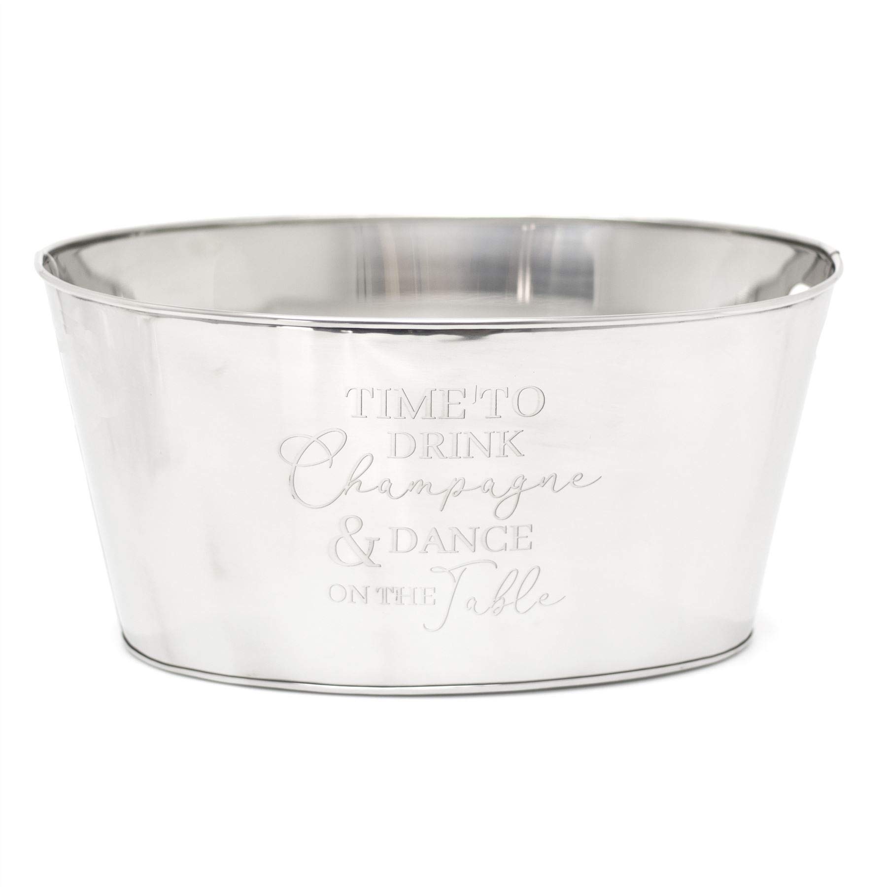 Premium Stainless Steel Champagne Cooler & Wine Chiller - Elegant Silver Ice Bucket for Wine, Sparkling Drinks & Beverages | Perfect for Parties, Weddings, and Home Entertaining