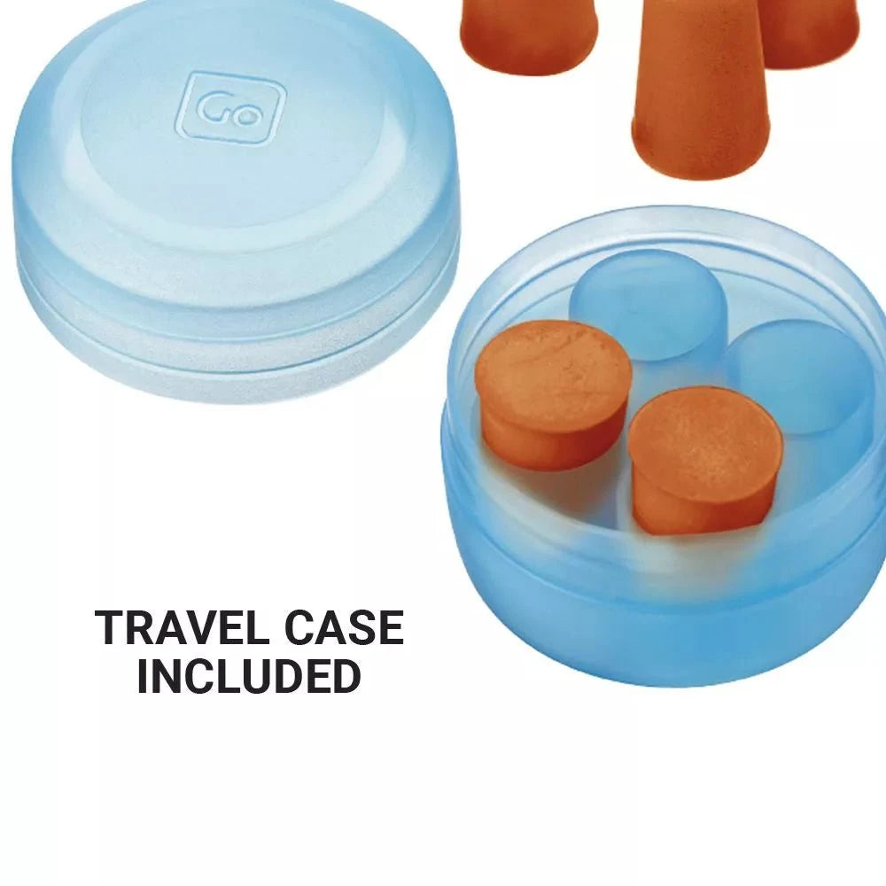 Go Travel Super Soft Ear Plugs for Sleeping, Noise Cancelling & Travel - Comfortable & Reusable Earplugs for Airplanes, Concerts, Work & Study