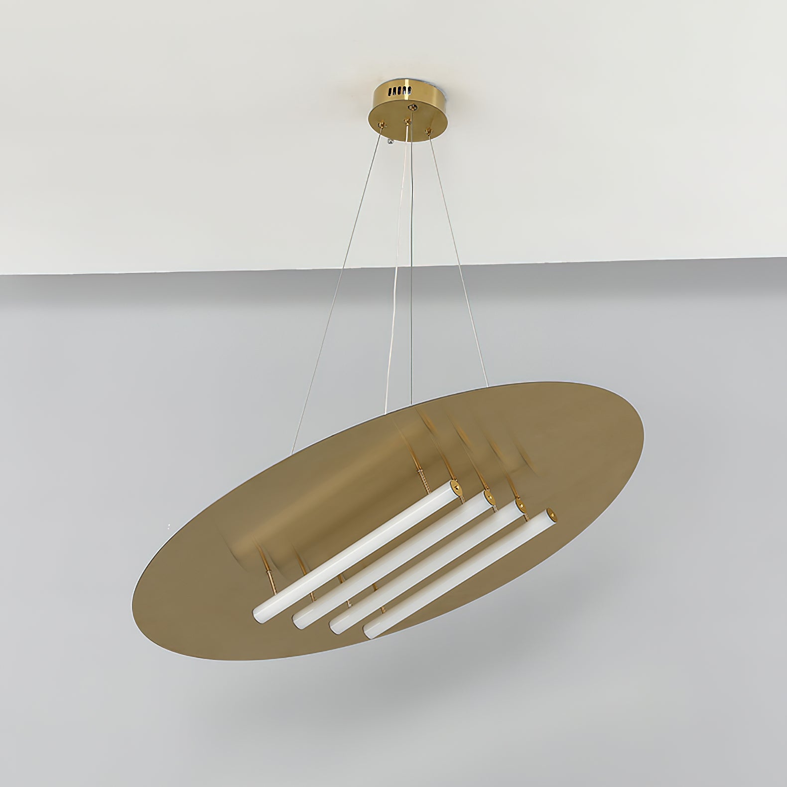Modern Big Disc Pendant Lamp - Stylish Ceiling Light Fixture for Dining Room, Kitchen Island & Living Room Decor
