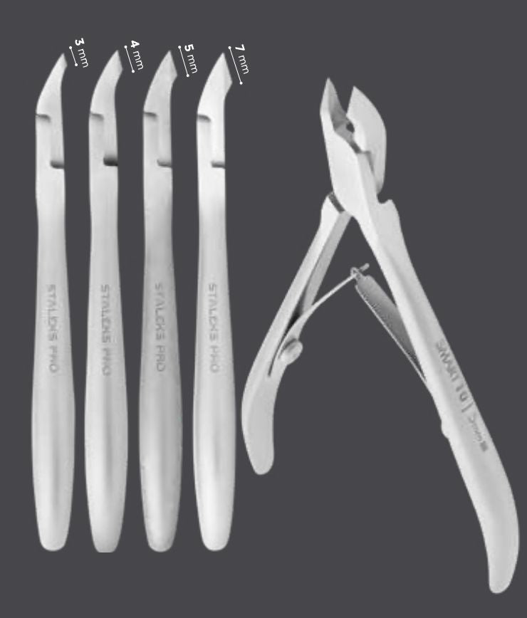 Staleks Professional Cuticle Nippers SMART 10 (4mm) - Precision Nail Care Tool for Manicure & Pedicure | Salon & Home Use