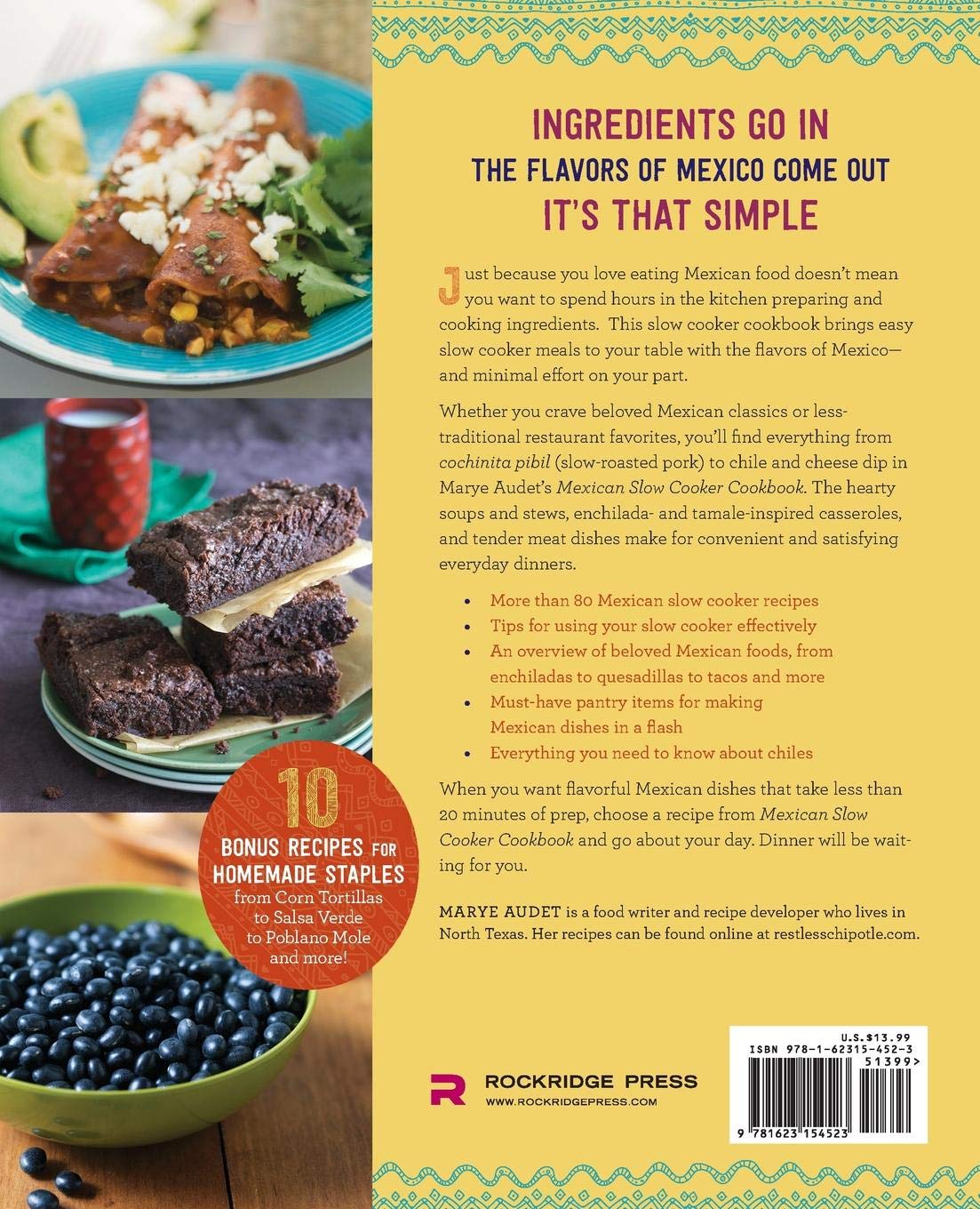 Authentic Mexican Slow Cooker Cookbook: 50+ Easy & Flavorful Recipes for Tacos, Enchiladas & More - Perfect for Busy Weeknights & Family Dinners