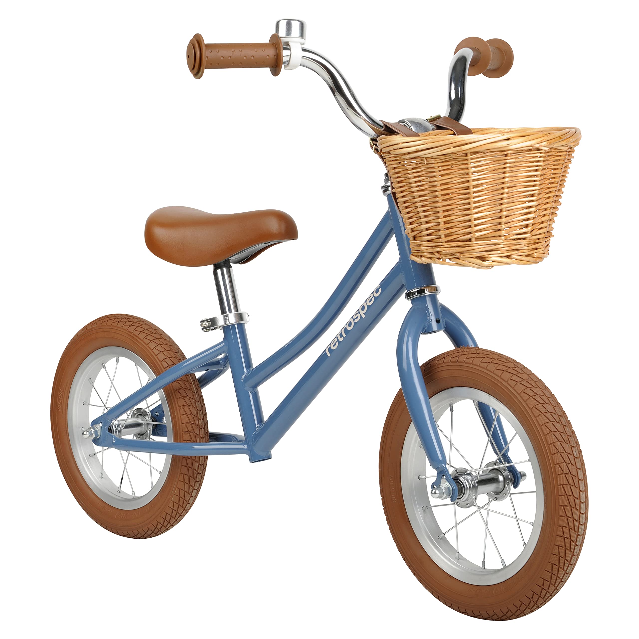 Retrospec Baby Beaumont Kids' Balance Bike for Toddlers 1-5 Years - No Pedal Training Bike with Air Filled Tires - Lightweight First Bike for Boys & Girls - Perfect for Learning Balance & Coordination (Indoor/Outdoor Play, Park Rides, Backyard Fun)