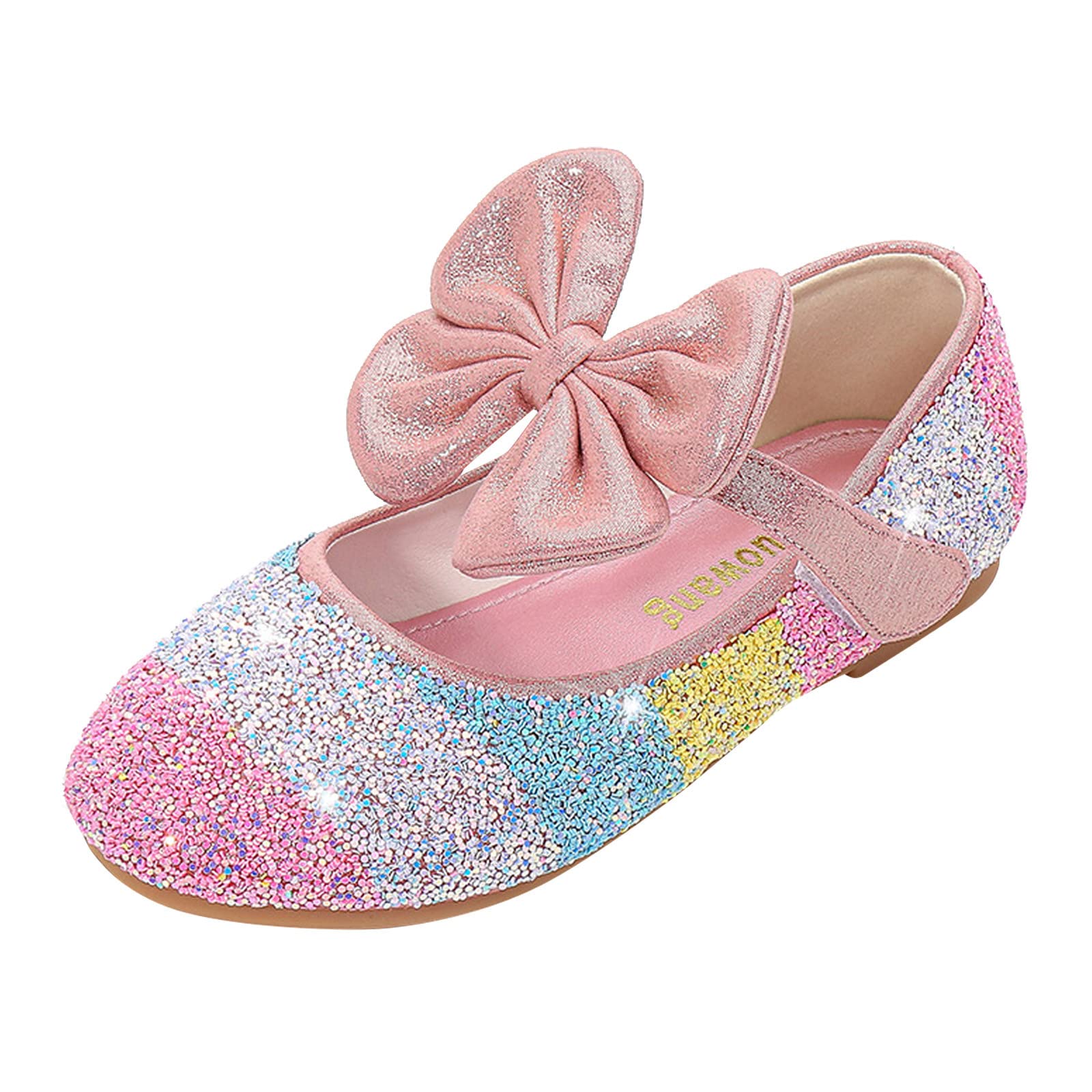 **Sparkly Princess Toddler Sandals for Girls - Sequin Rhinestone Bow Baby Shoes for Summer & Dance - Pearl Bling Kids Sandals for Parties, Beach & Special Occasions**