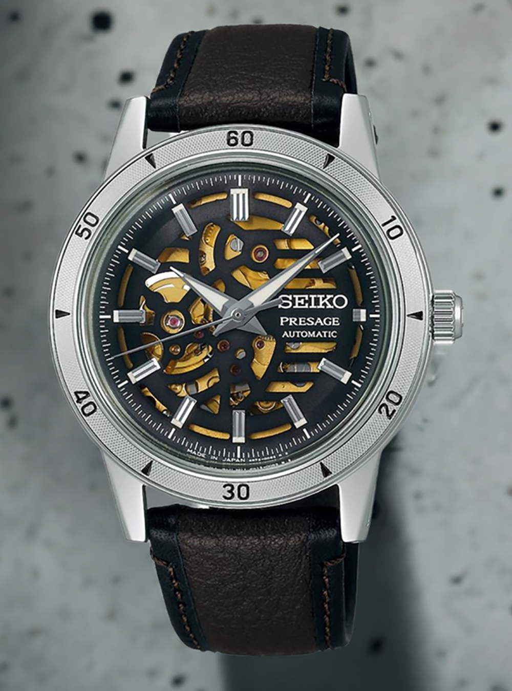 SEIKO Presage Style60's Automatic Watch SARY257 - Japanese Made JDM Timepiece for Men, Perfect for Business, Casual & Formal Occasions