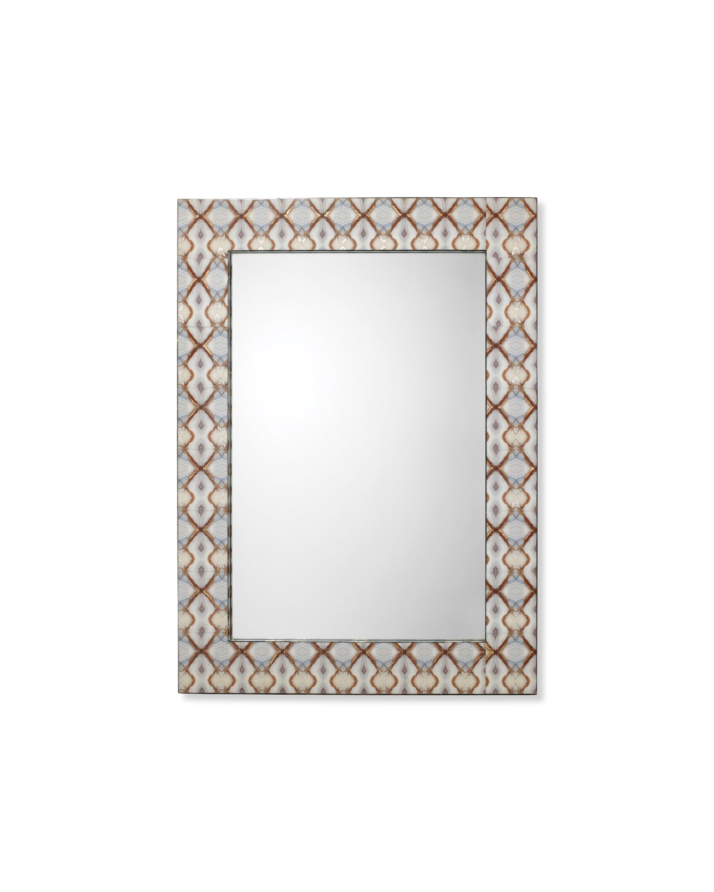 Vintage Kaleidoscope Rectangle Wall Mirror - Decorative Home Decor for Living Room, Bedroom & Entryway | Perfect for Boho, Farmhouse & Modern Interior Design
