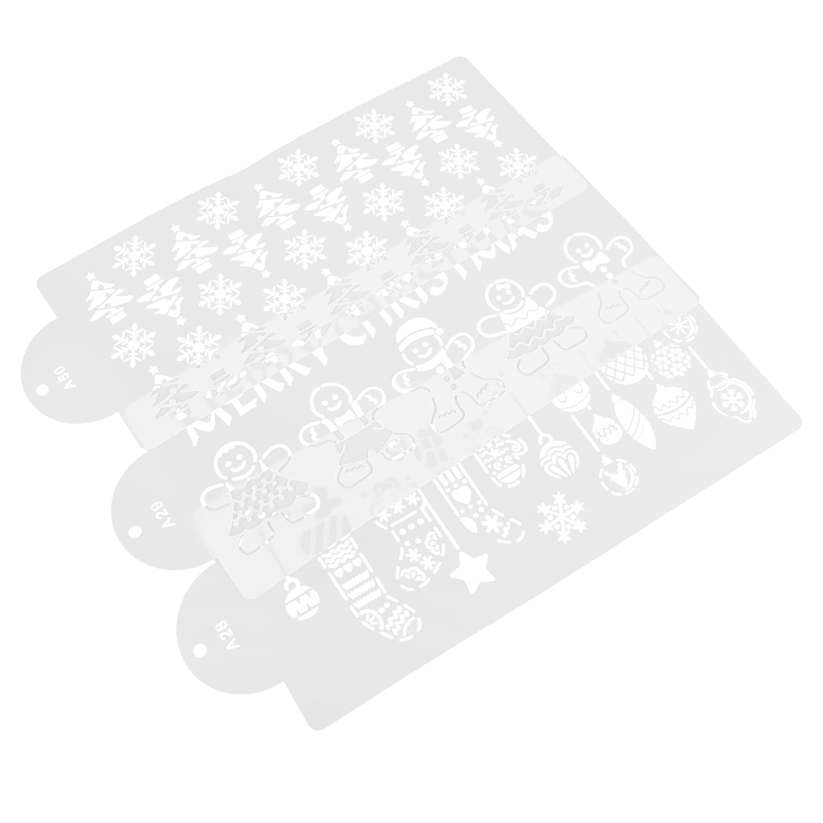 3-Piece Creative DIY Cake Stencil Set - Baking Molds, Painting Templates & Cake Decorating Supplies for Birthday, Wedding & Party Dessert Designs
