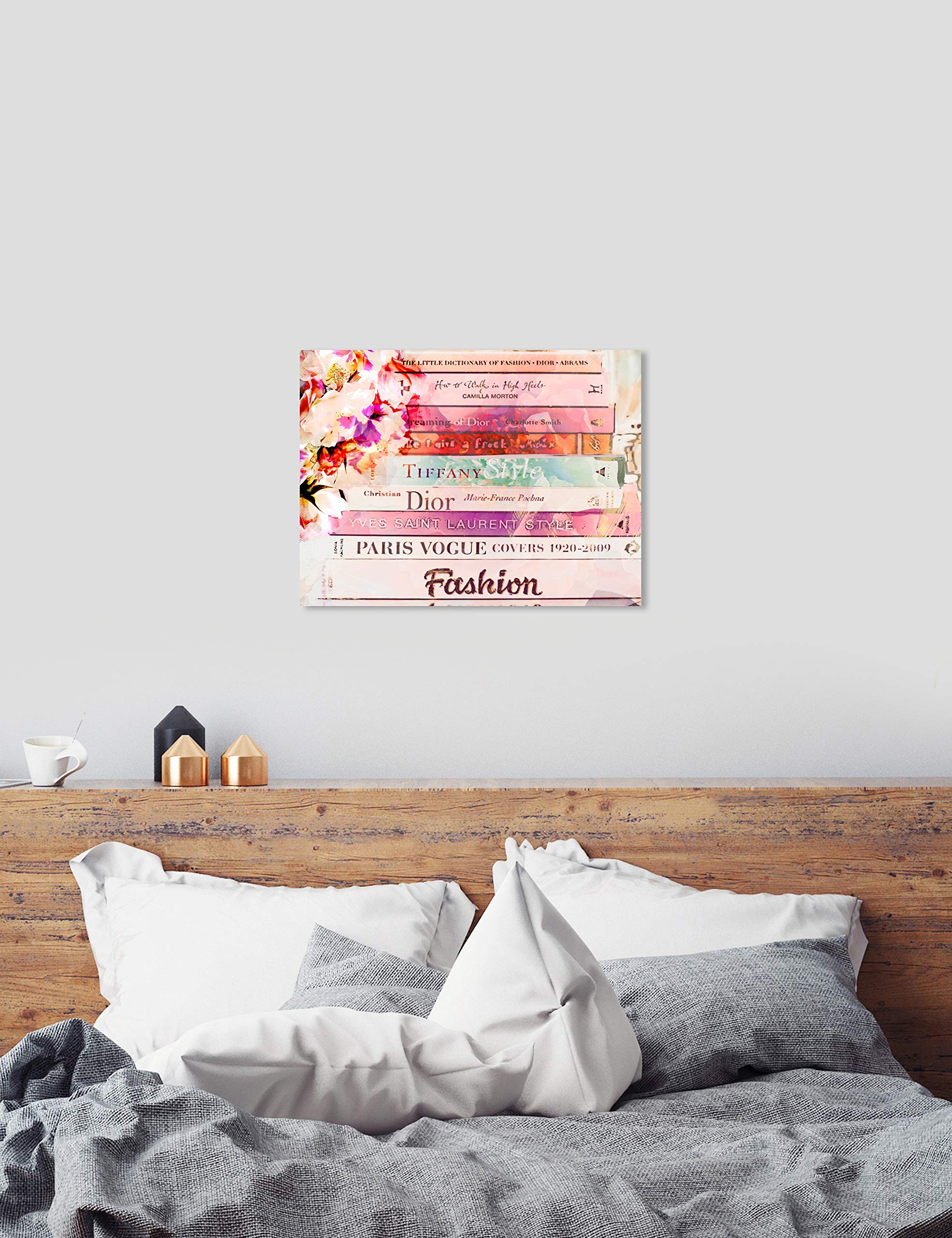 Romantica Spring Love Fashion & Glam Wall Art Canvas Print - 36x30 Inch Pink & Orange Home Decor by Oliver Gal Artist Co. | Perfect for Living Room, Bedroom & Office Decoration