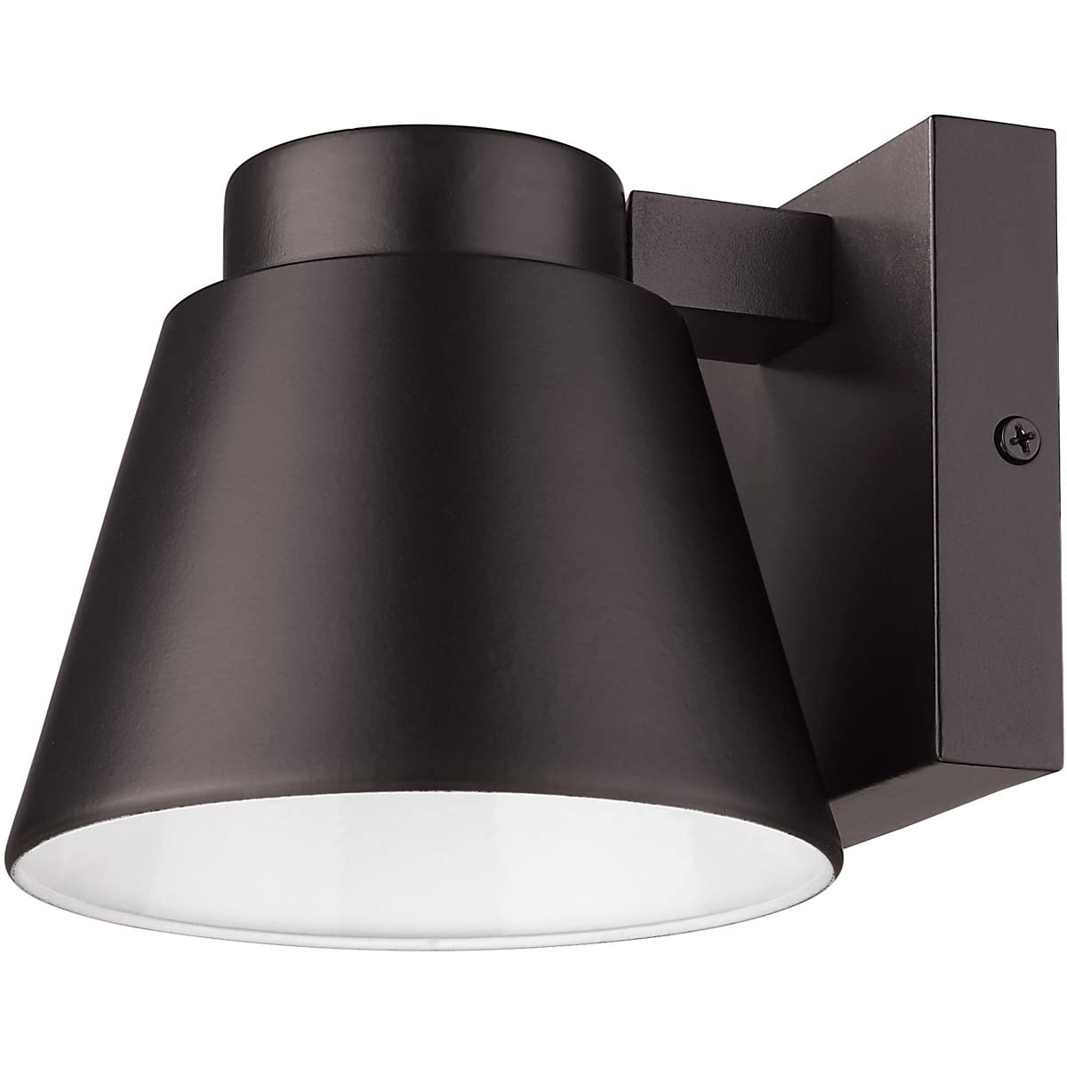 Z-Lite 544S-ORBZ-LED Asher Outdoor Wall Sconce Light Fixture - 1-Light 10W Oil Rubbed Bronze Finish - Weatherproof Exterior Lighting for Porch, Patio, Garden & Entryway