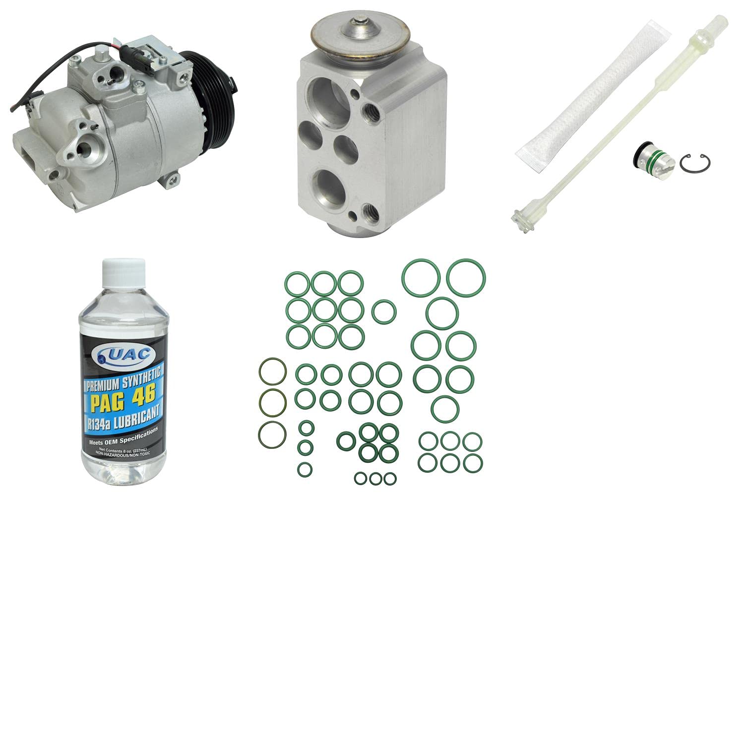 High-Quality HVAC A/C Compressor Replacement Kit - Compatible with Multiple Car Models - Perfect for DIY Auto Repair & AC System Maintenance