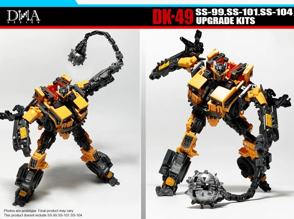 DNA Design DK 49 Upgrade Kit for SS Battletrap, Nightbird & Scourge - Transformers Toy Accessories for Enhanced Display & Customization - Perfect for Collectors & Action Figure Enthusiasts