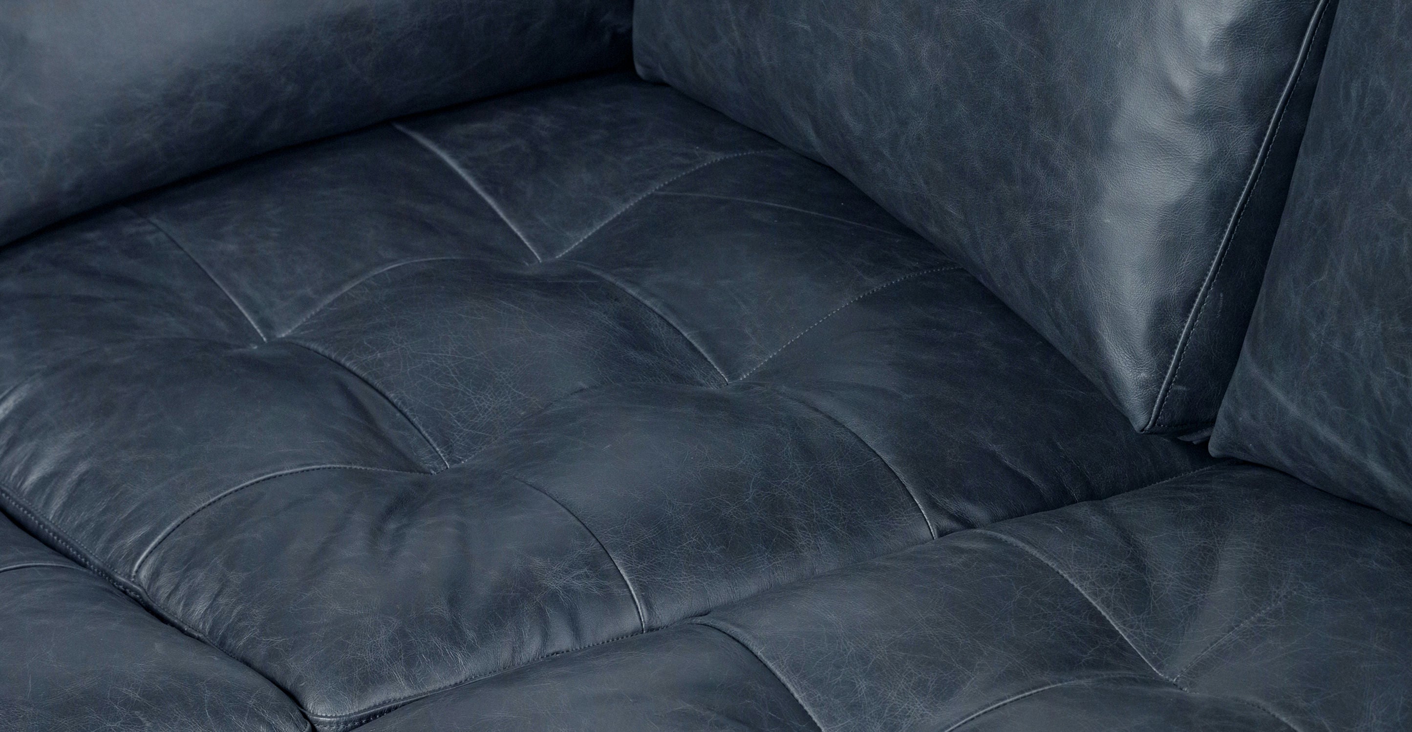 Luxury Napa Leather Corner Sectional Sofa - Modern L-Shaped Couch for Living Room, Home Theater & Office - Soft & Durable Genuine Leather Furniture