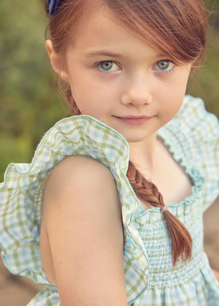 Maxwell Gingham Dress for Girls - Stylish & Comfortable Outfit for School, Parties & Everyday Wear