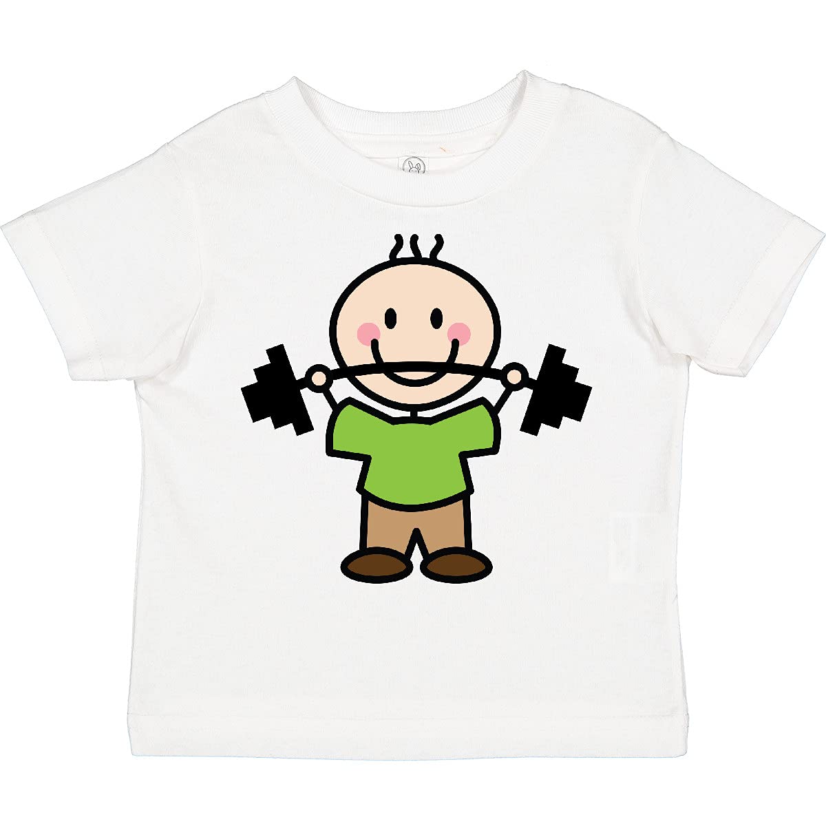 Inktastic Weightlifting Boy Weightlifter Exercise Toddler T-Shirt - Fun Gym Workout & Playtime Outfit for Active Kids