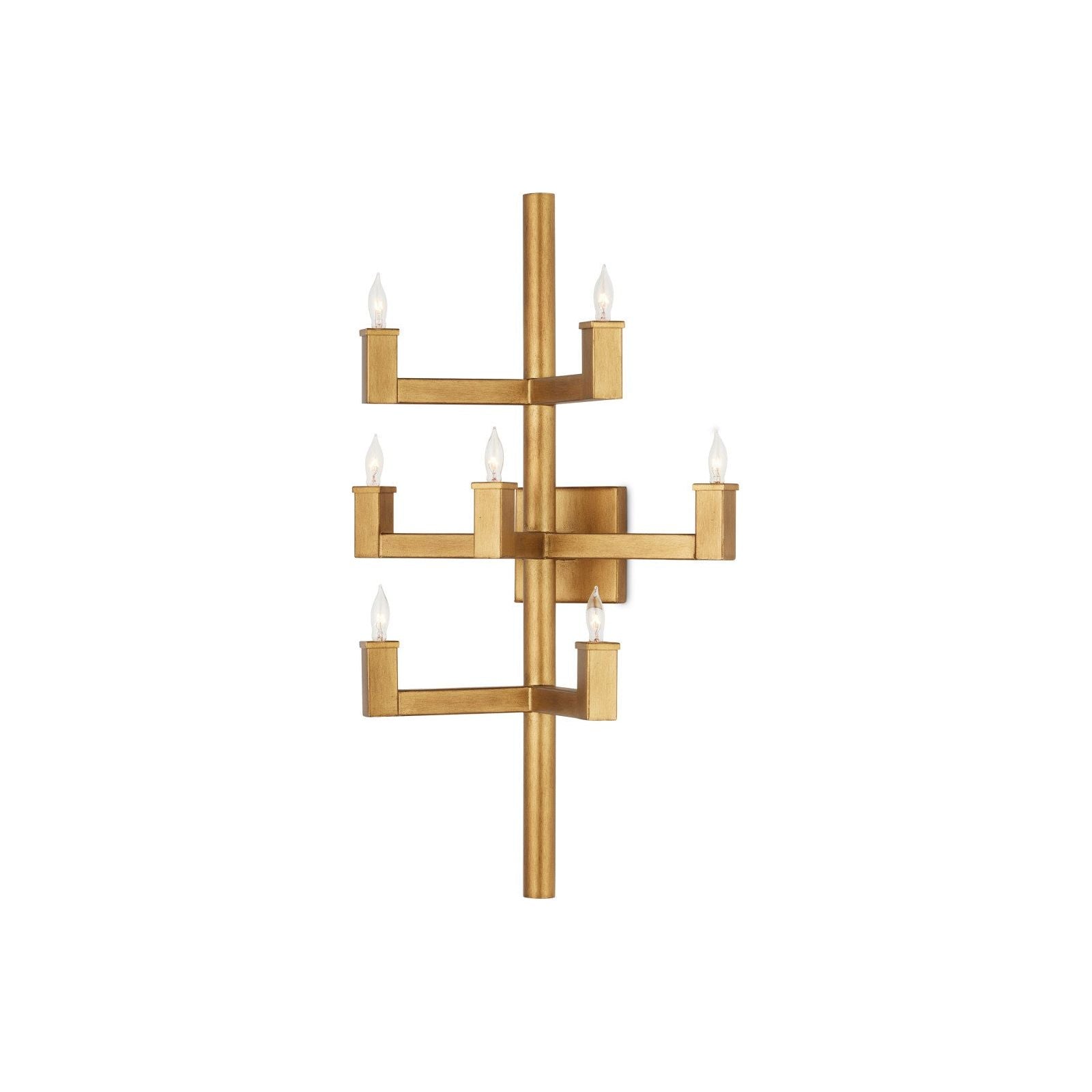 Stylish Andre Brass Wall Sconce - Vintage Industrial Lighting Fixture for Living Room, Bedroom, or Hallway Decor