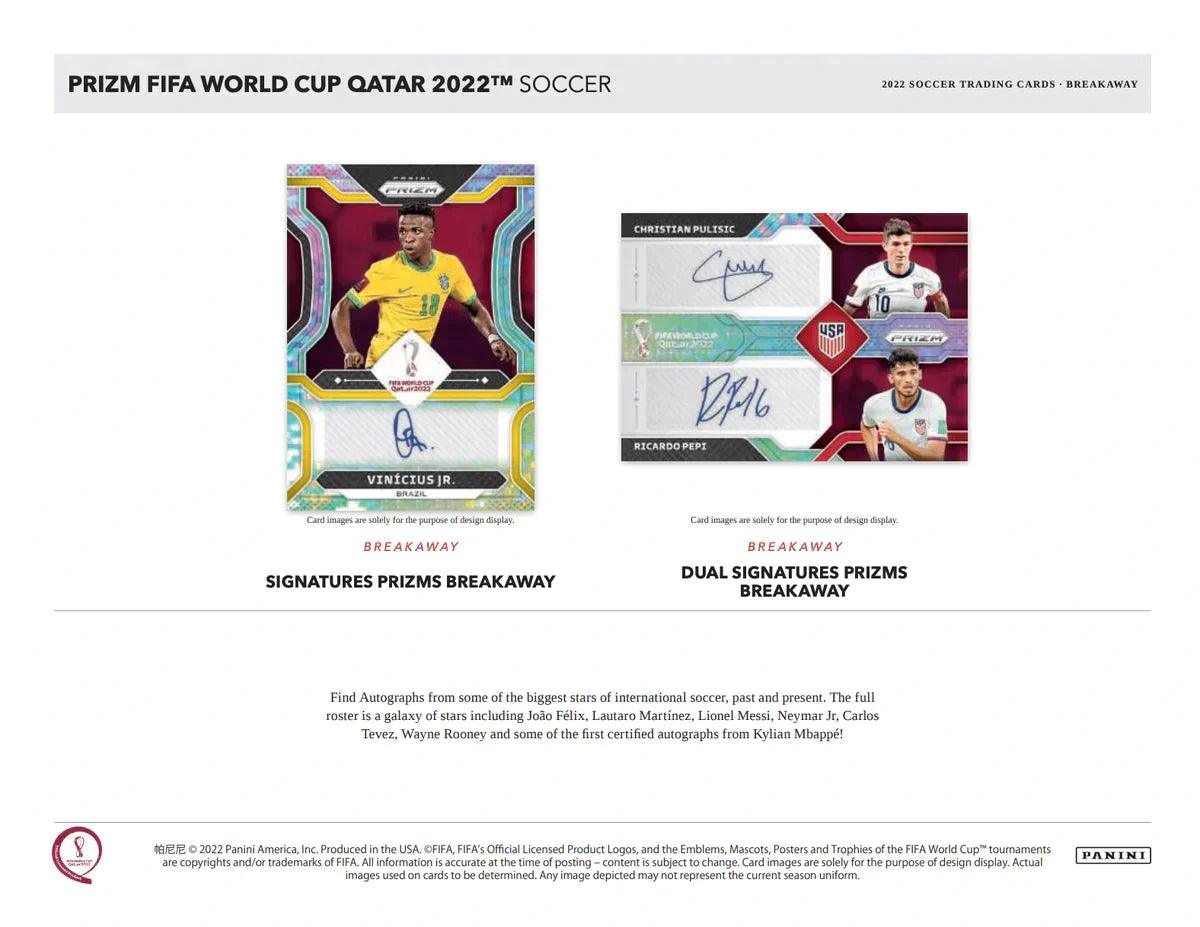 2022 FIFA World Cup Soccer Prizm Trading Cards Blaster Box - Collectible Limited Edition for Sports Fans & Card Enthusiasts - Perfect for Gifts, Investments, and Game Day Excitement