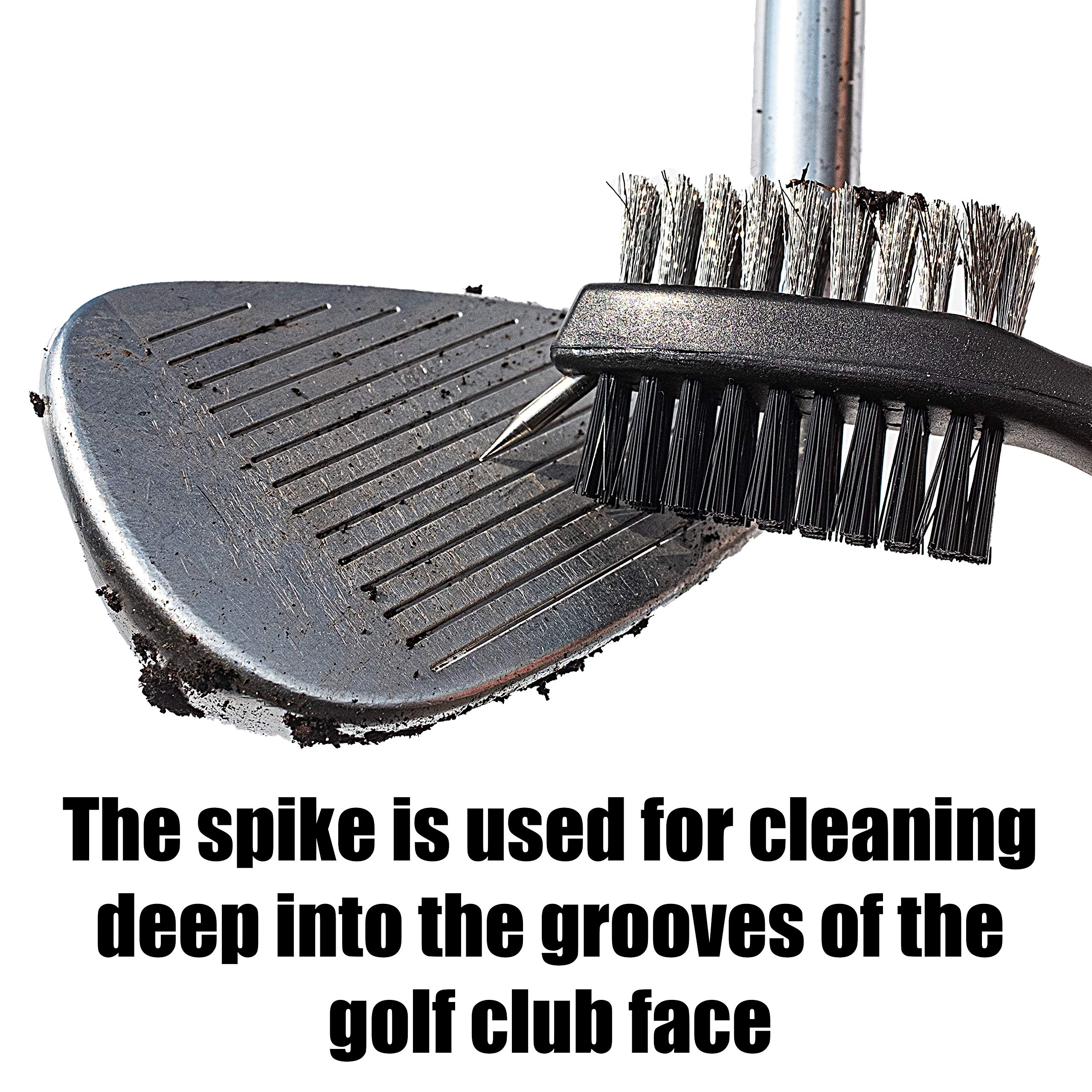 Premium Golf Club Cleaning Kit - Golf Club Cleaner Brush, Magnetic Keychain & Microfiber Towels (Golf Club & Ball Towels Included) - Perfect for On-Course Cleaning & Equipment Maintenance
