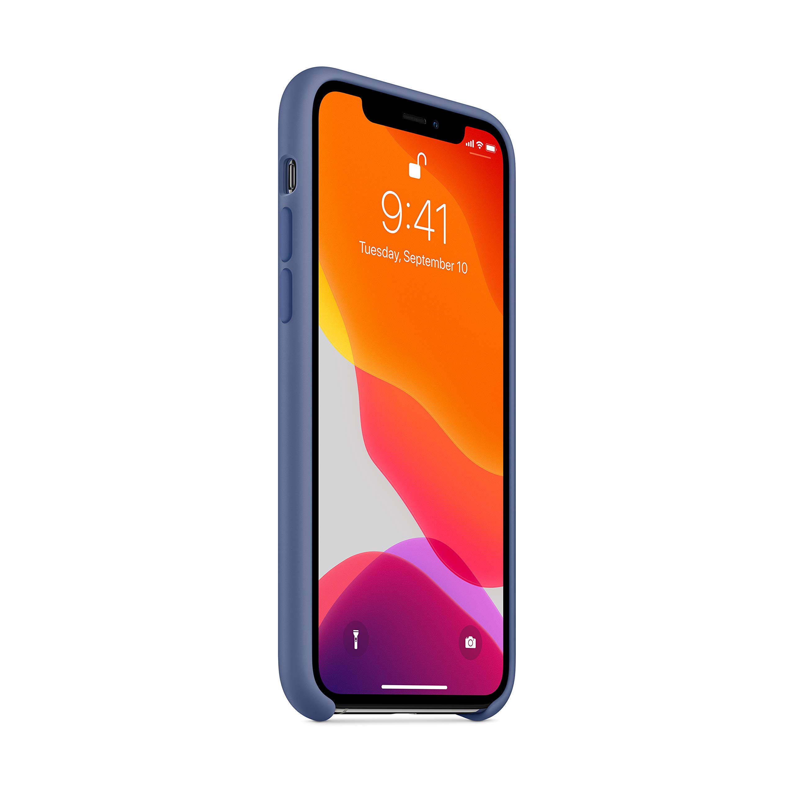 Apple iPhone 11 Pro Case - Premium Slim Fit Silicone Cover in Linen Blue | Wireless Charging Compatible | Shockproof Protection for Everyday Use, Work & Travel