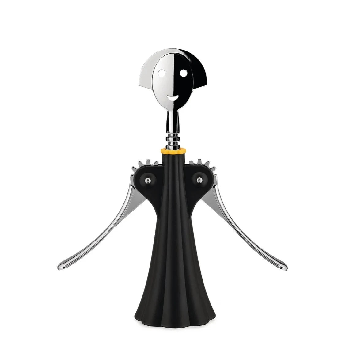 Anna G Corkscrew - Elegant Black Wine Opener for Home, Parties & Gifts | Italian Design Corkscrew with Smooth Operation