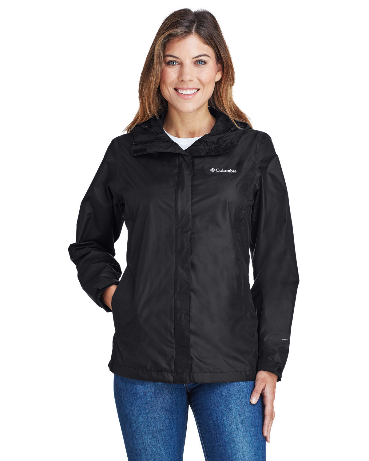 Columbia Women's Arcadia II Waterproof Jacket - Lightweight, Breathable Raincoat for Hiking, Travel & Outdoor Activities - Black