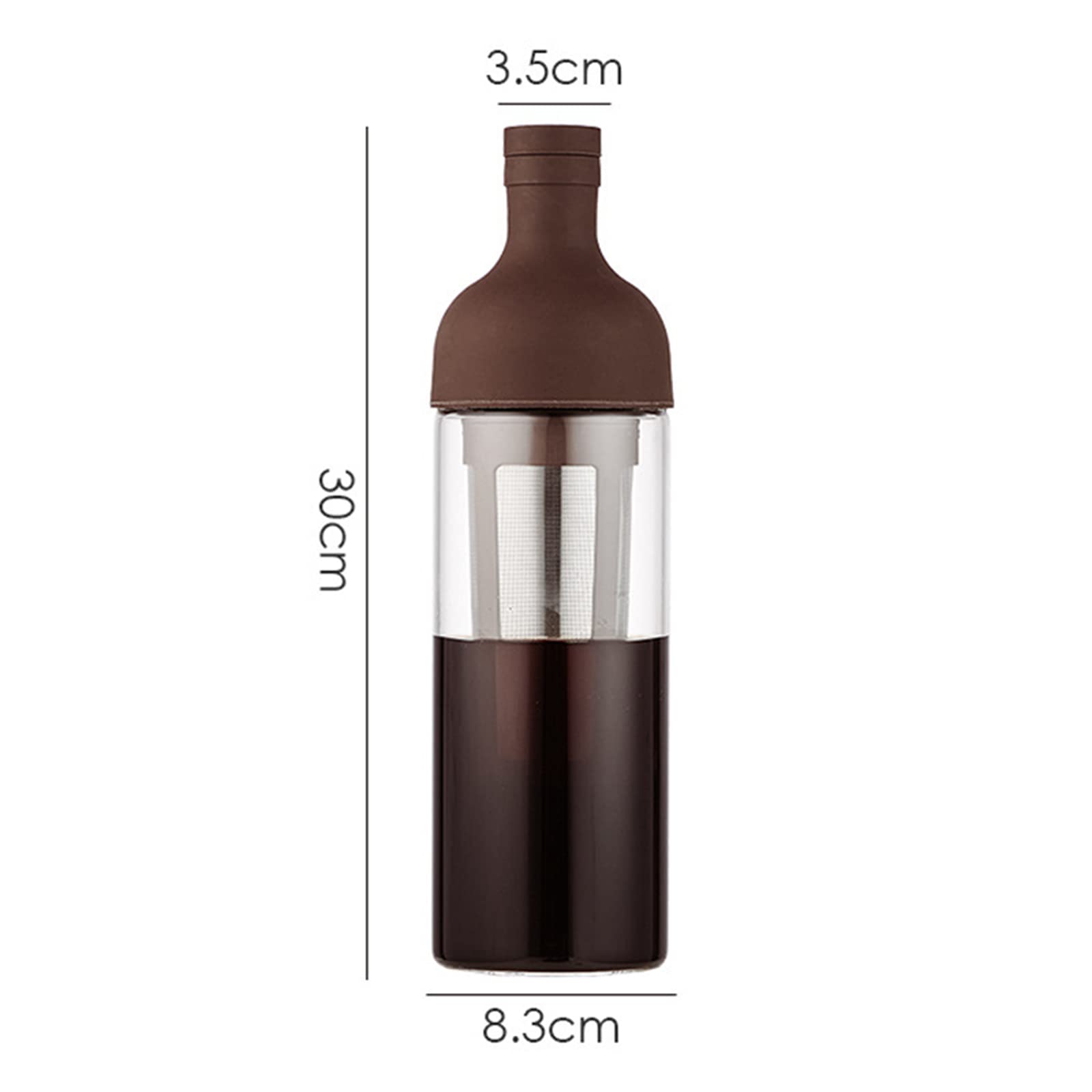 Premium 1000ML Cold Brew Coffee Maker - Glass & Silicone Iced Coffee Pot for Espresso, Tea, and Cold Brew | Perfect for Home, Office & Outdoor Use