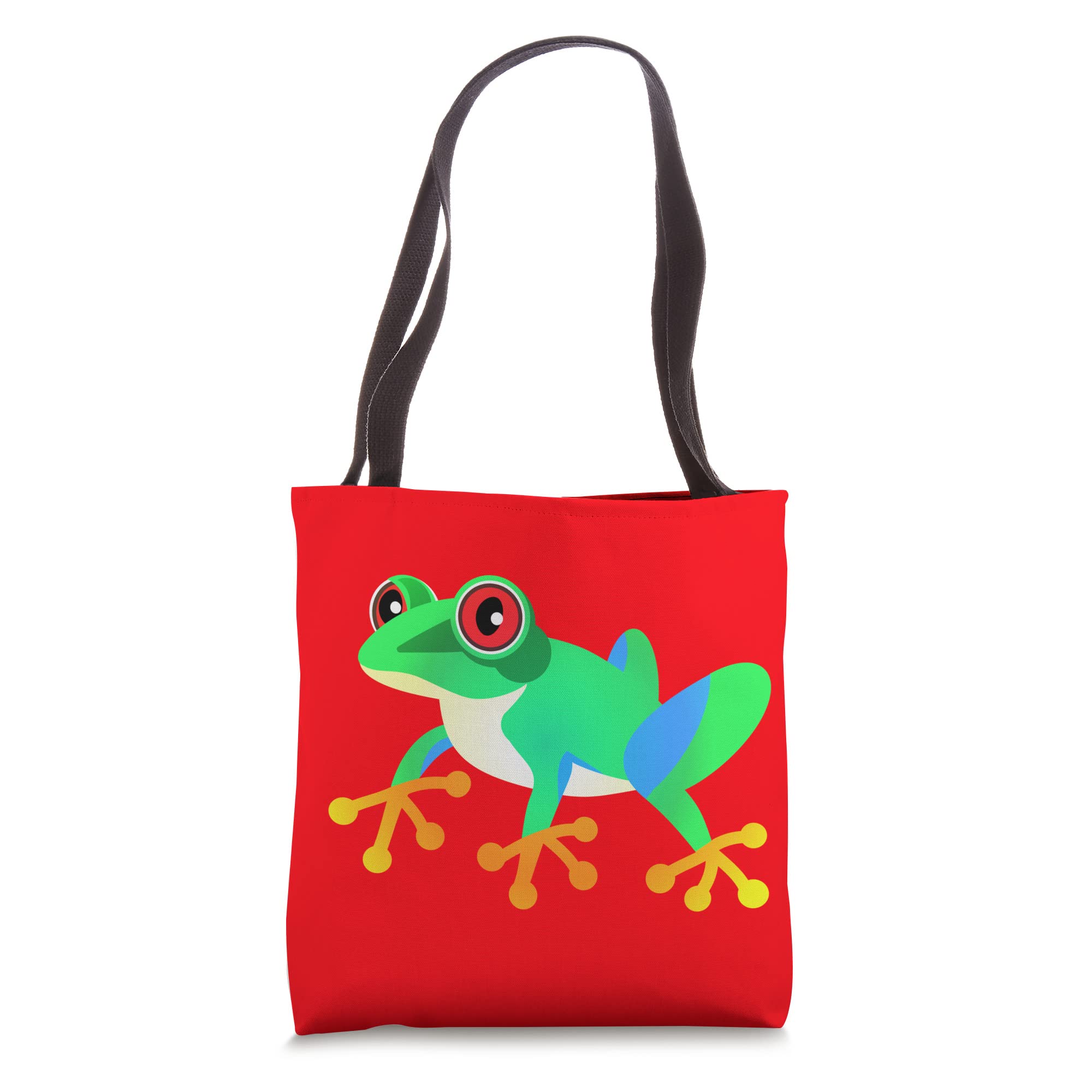 Red Eyed Tree Frog Tote Bag - Eco-Friendly Canvas Shopping Bag for Nature Lovers, Perfect for Groceries, Beach Trips & Everyday Use