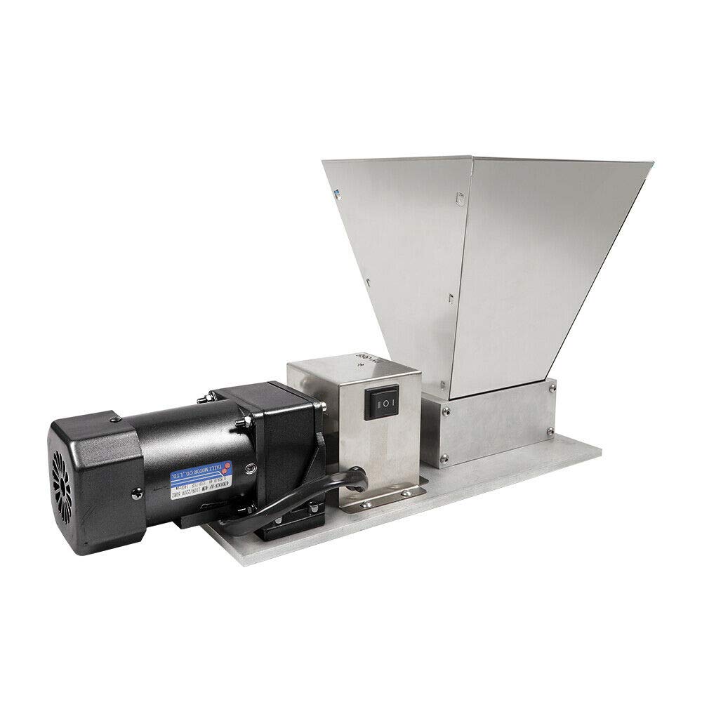 110V 60W Electric Grain Grinder Mill - Stainless Steel Barley Grinder & Malt Crusher for Coffee, Rice, Corn, Wheat - Perfect for Home Brewing, Baking & Healthy Cooking