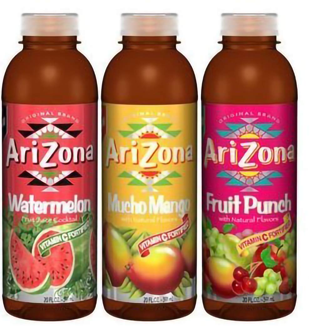 Arizona Fruit Juice Variety Pack - 6 Bottles x 20oz | Assorted Flavors | Refreshing Beverage for Parties, Picnics & Healthy Snacking