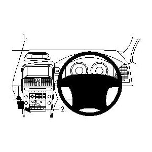 ClicOn No Holes Angled Dash Mount for Volvo XC60 2009 2010 - Secure Phone Holder for GPS Navigation & Hands-Free Driving