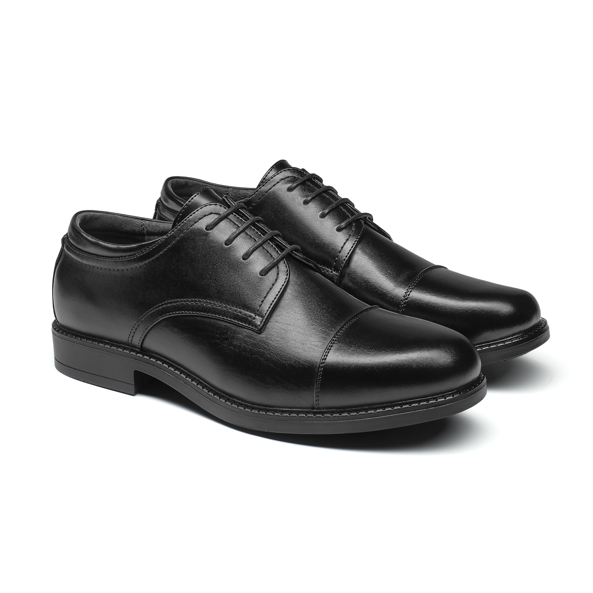 Bruno Marc Men's Classic Oxford Dress Shoes - Lace Up Formal Cap Toe Business Shoes for Office, Wedding & Special Occasions