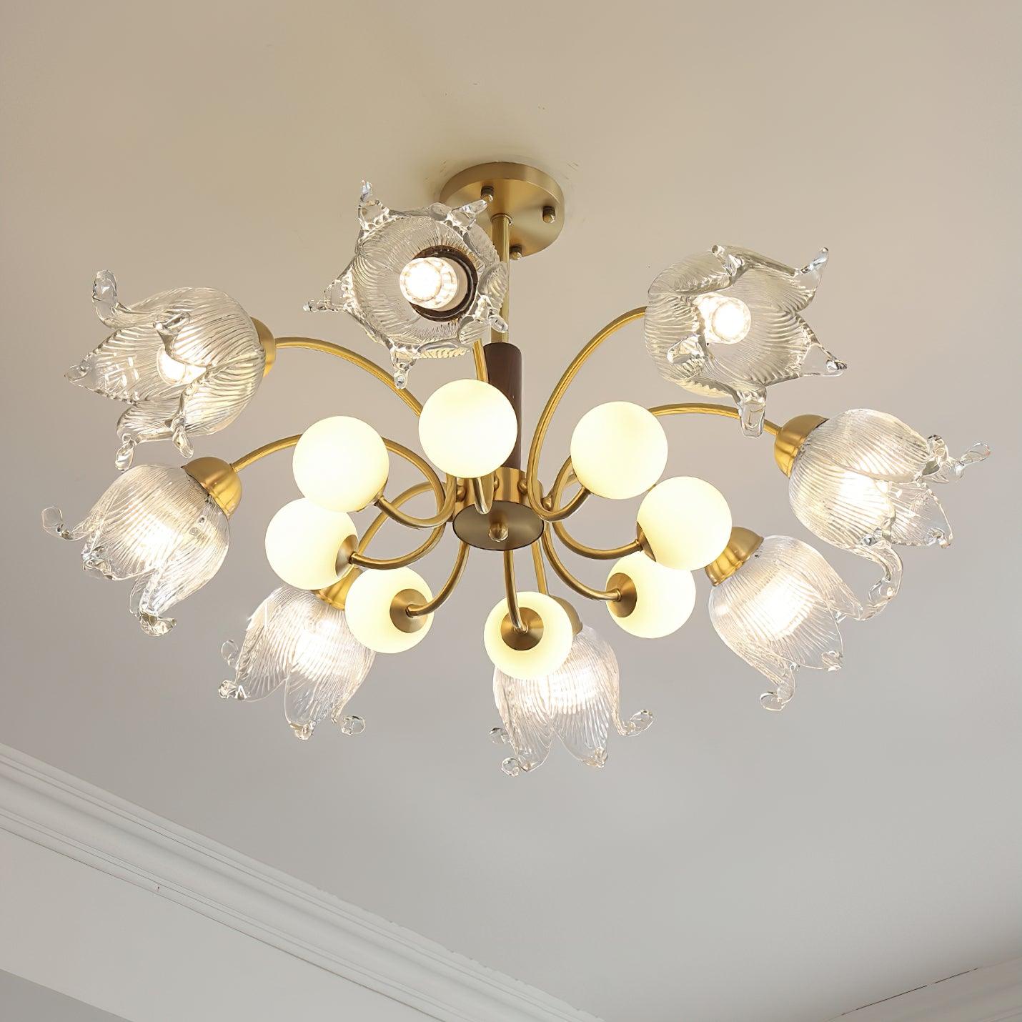 Elegant Talia Crystal Chandelier - Modern Ceiling Light Fixture for Dining Room, Bedroom & Living Room Decor | Energy Efficient LED Lighting | Perfect for Home & Wedding Venue Decorations