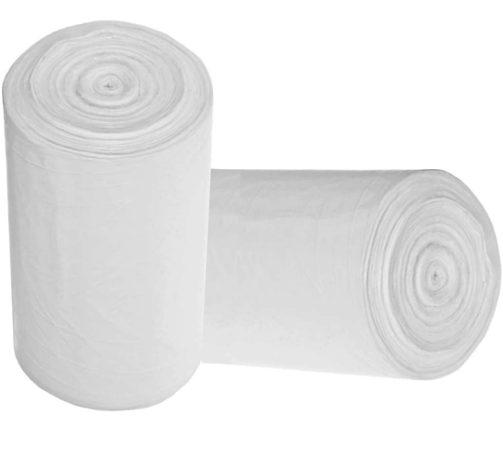 8 Gallon Medium Trash Bags - White Kitchen Garbage Bags, Plastic Wastebasket Liners for Home & Office Bins (220 Count) - Perfect for Kitchen, Bathroom, Office & Outdoor Waste Disposal
