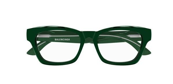 Balenciaga BB0242O 003 Green Cat Eye Unisex Eyeglasses - Stylish & Trendy Frame for Men & Women - Perfect for Fashion, Work & Everyday Wear