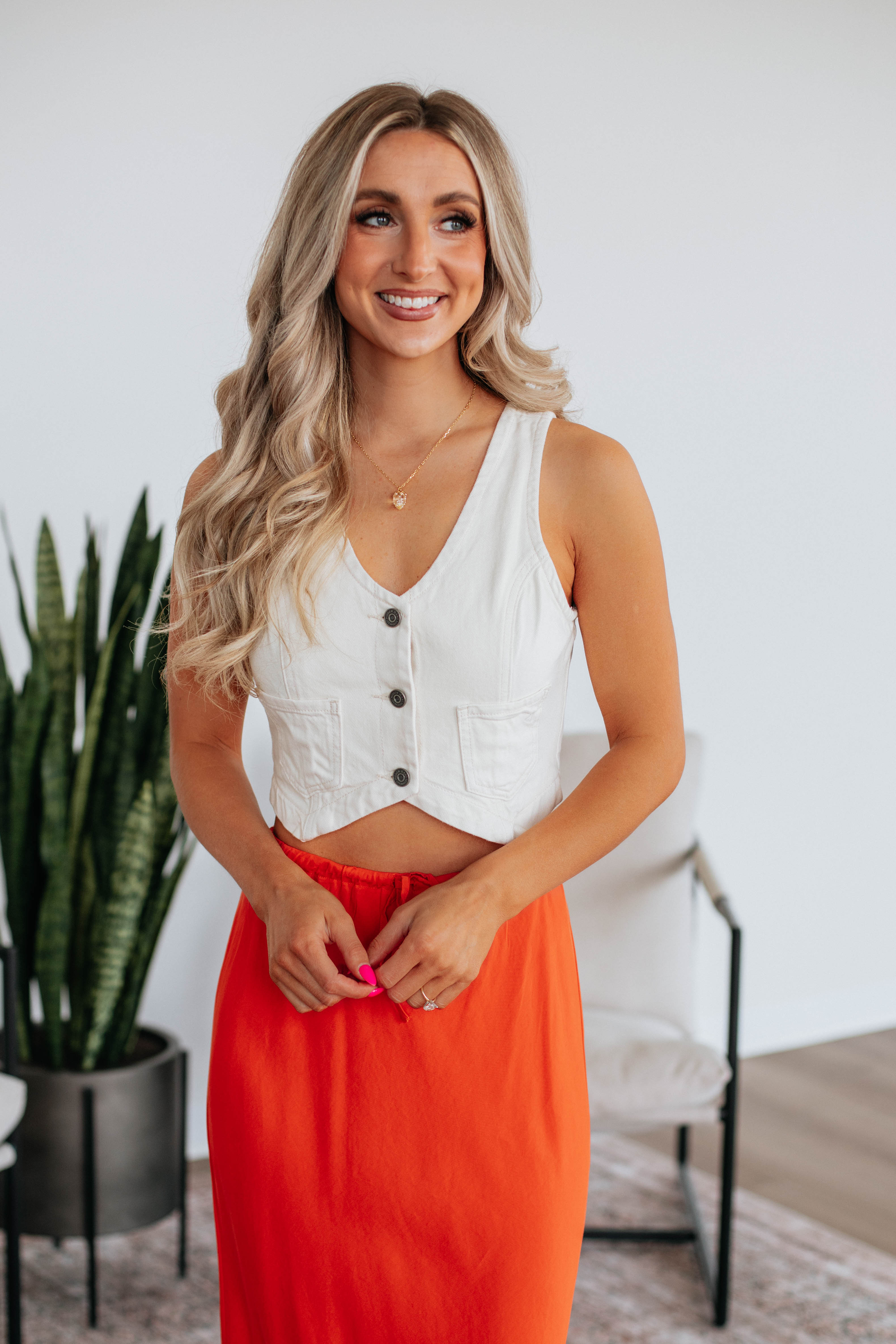 Hadlyn Hidden Denim Vest for Women - Stylish Layering Piece for Fall & Winter Fashion | Perfect for Casual Outfits, Date Nights & Outdoor Adventures