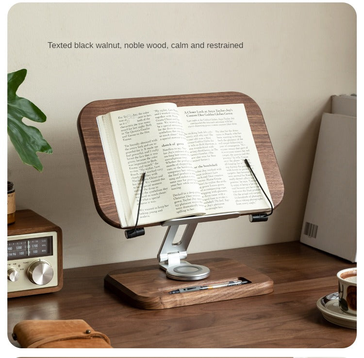 Premium Solid Wood Laptop Stand - Adjustable Height Oak/Ash/Walnut Computer Riser for Ergonomic Office & Home Workspace (Desk Organization, Standing Desk Converter)