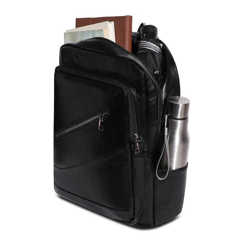 Stylish French Accent Men's Waterproof Travel Backpack - Casual Daypack with Zipper Closure & Adjustable Shoulder Straps - Perfect for Work, School, and Outdoor Adventures (One Size Fits Most)