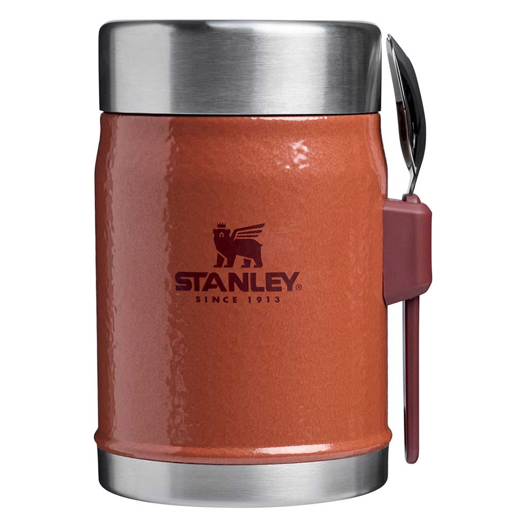 Premium Stainless Steel Food Jar with Spork - Insulated Lunch Container for Hot & Cold Meals - Perfect for Hiking, Camping, Office & School Lunch